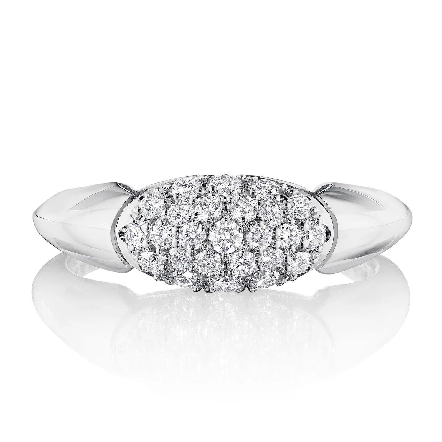 TACORI 18K Crescent Eclipse Dome Diamond Ring
