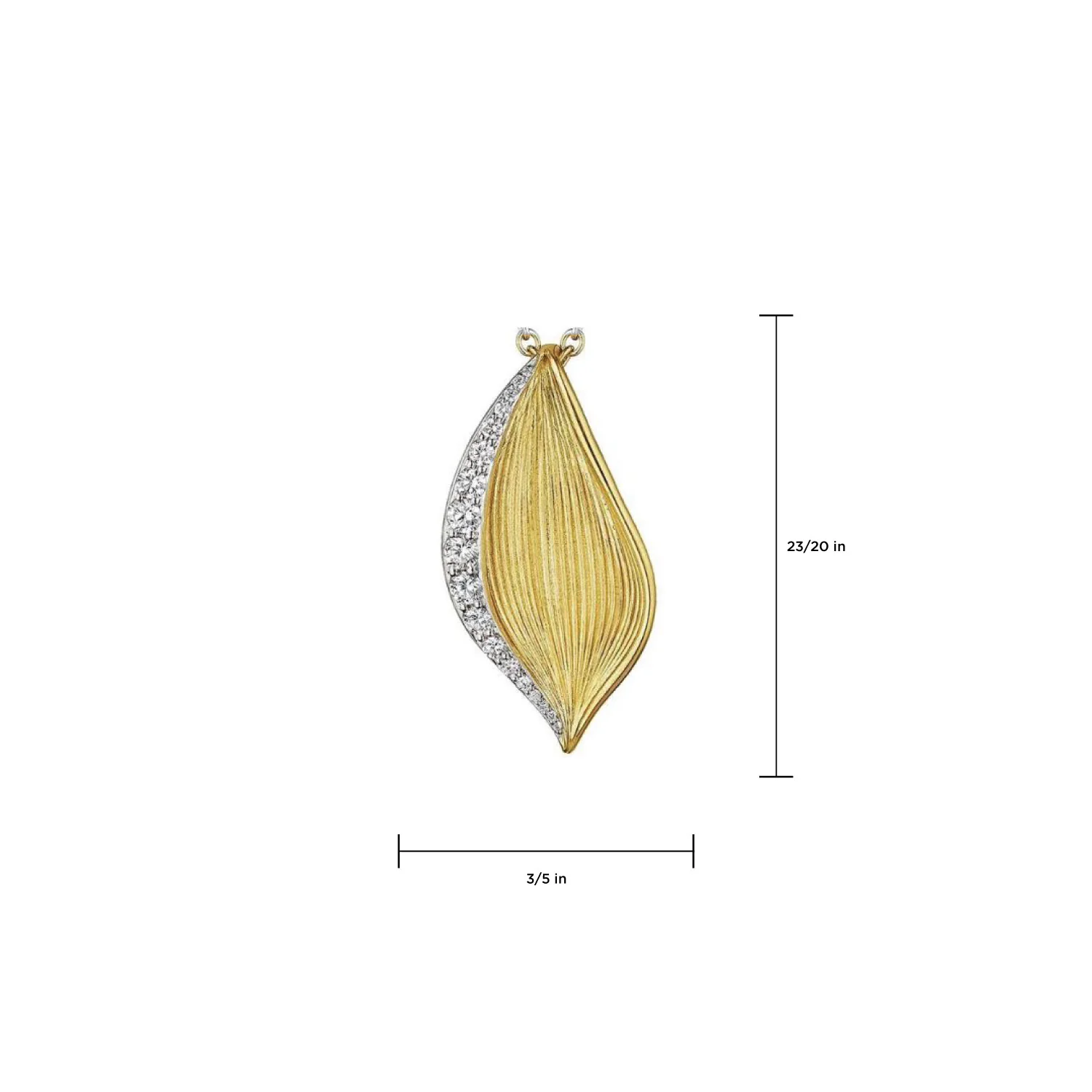 TACORI 18K Dahlia Petal Diamond Lariat Pendant - Image 2