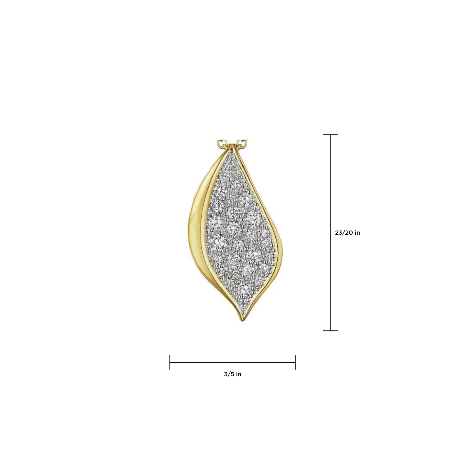 TACORI 18K Dahlia Petal Diamond Pavé Lariat Pendant - Image 2