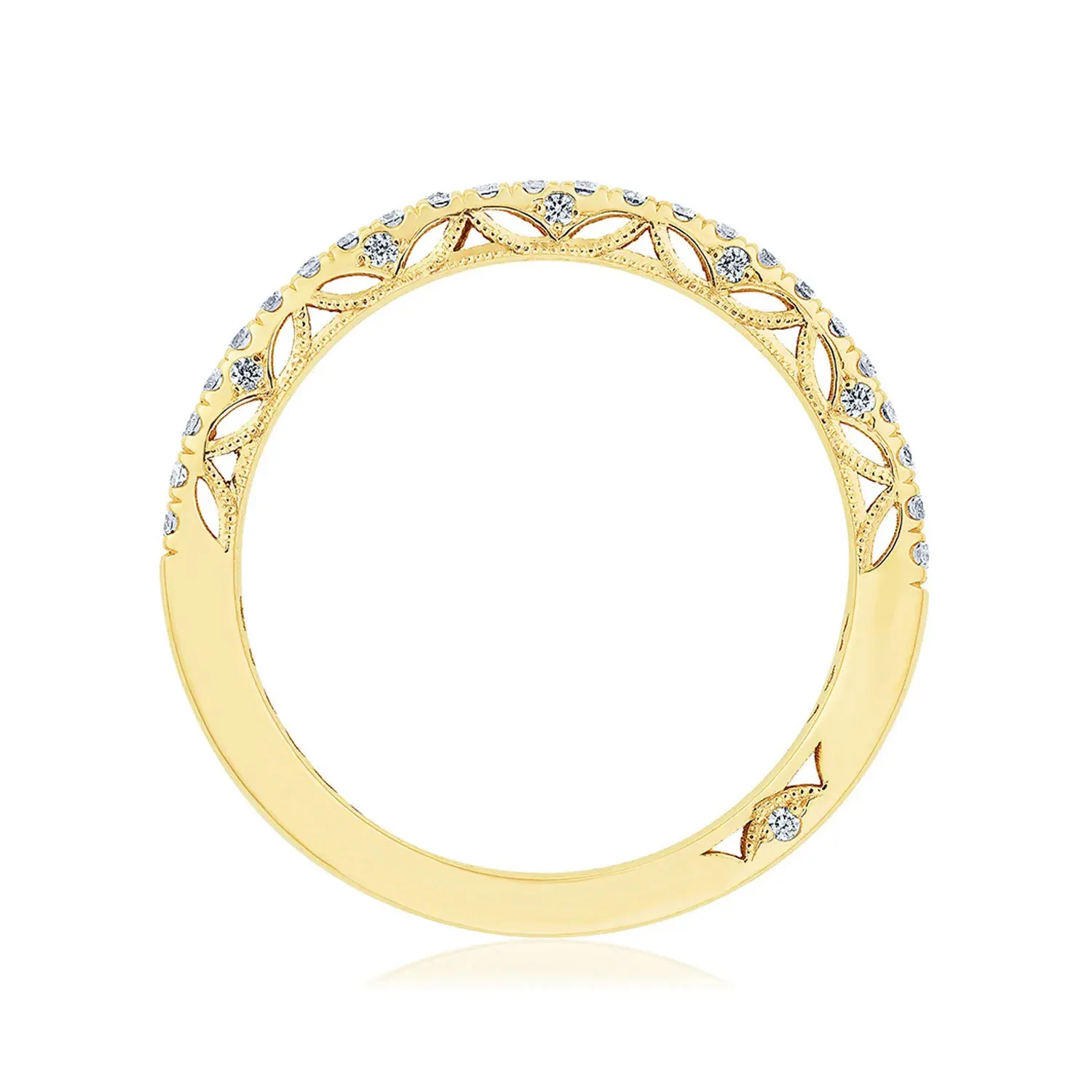 TACORI 18K Dantela Diamond Pavé Wedding Band - Image 3