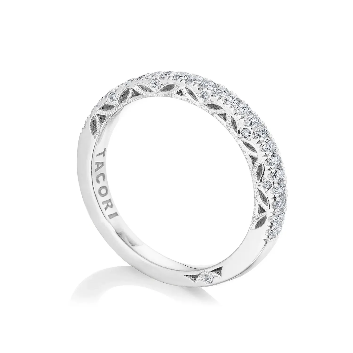 TACORI 18K Dantela Diamond Pavé Wedding Band - Image 2