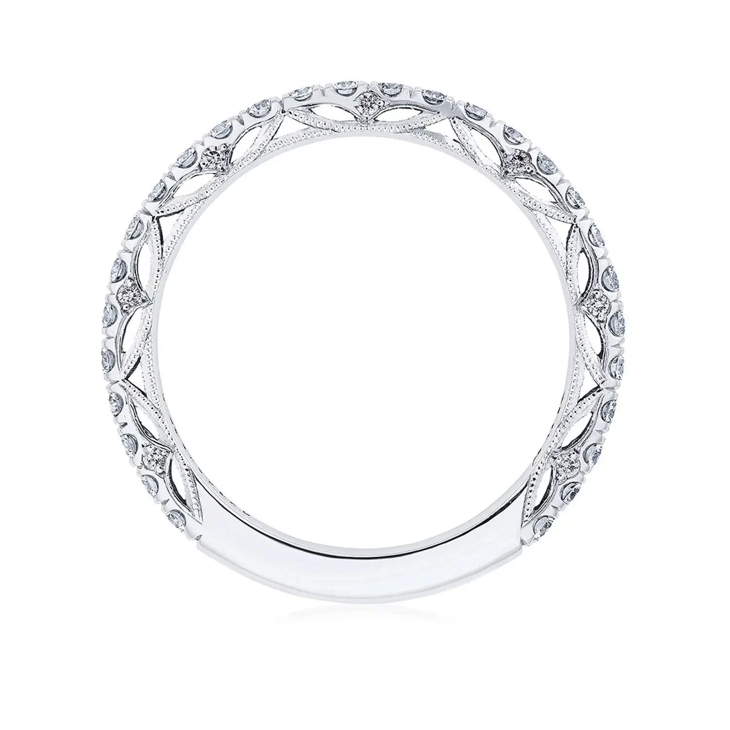 TACORI 18K Dantela Diamond Pavé Wedding Band - Image 3