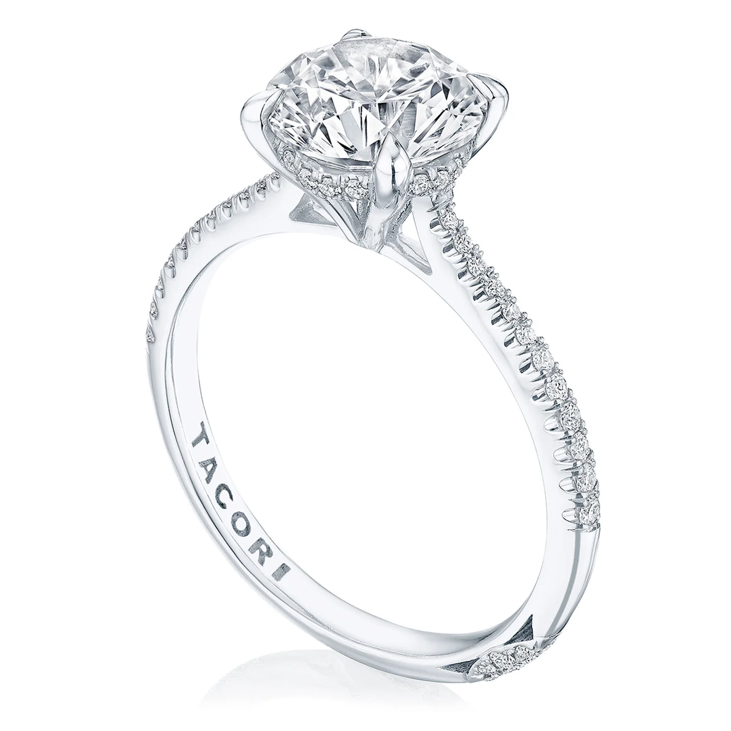 TACORI 18K Round Diamond Engagement Ring - Image 2