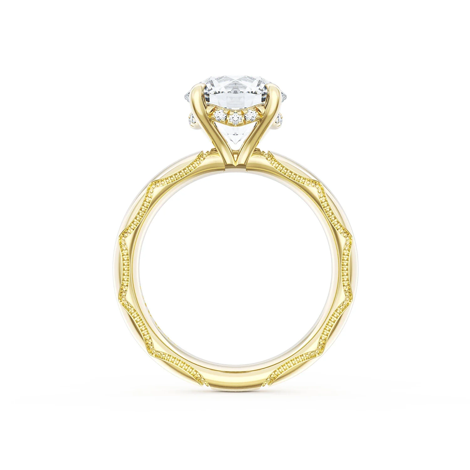 TACORI 18K Diamond Solitaire Cigar Band Engagement Ring - Image 3
