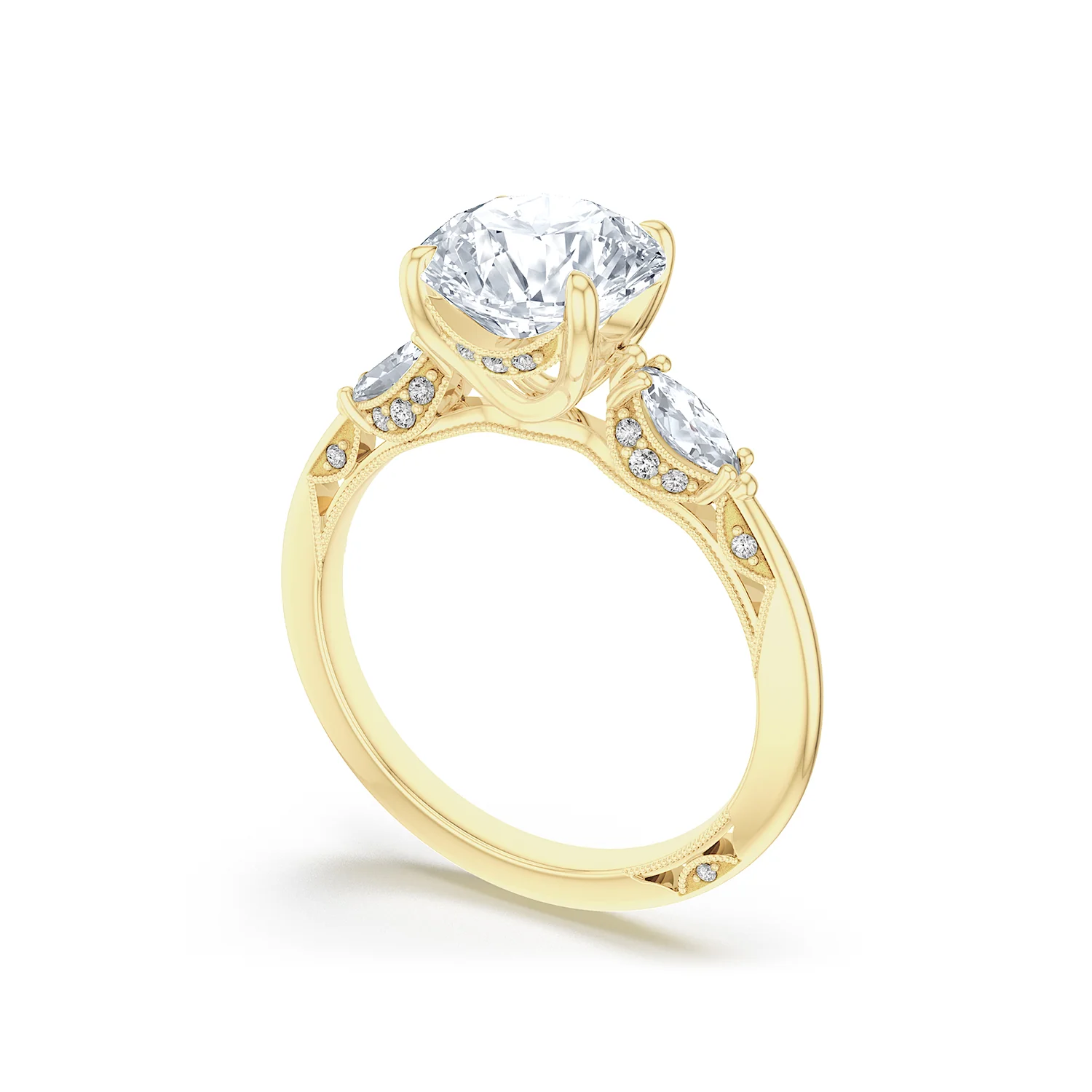 TACORI 18K Simply TACORI Three Stone Diamond Engagement Ring - Image 2