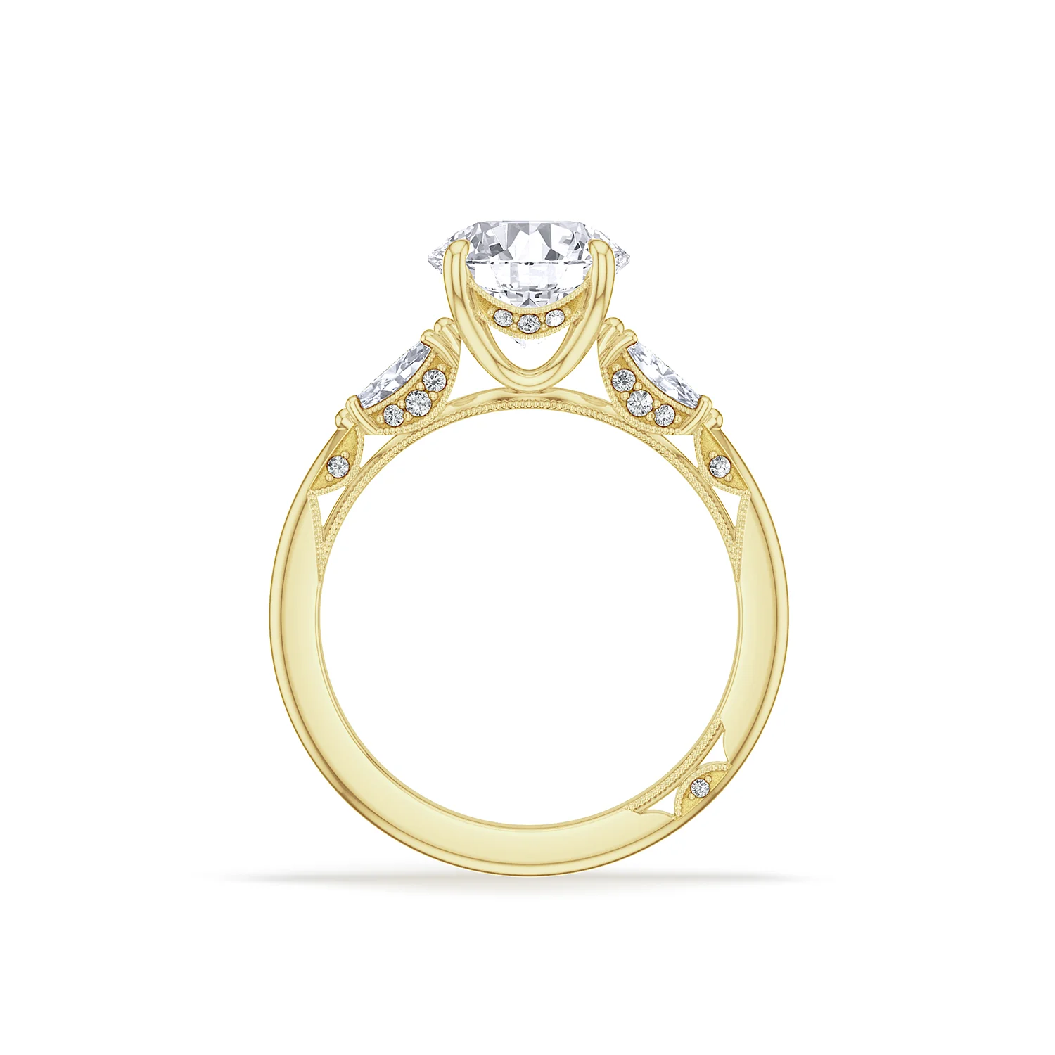 TACORI 18K Simply TACORI Three Stone Diamond Engagement Ring - Image 3
