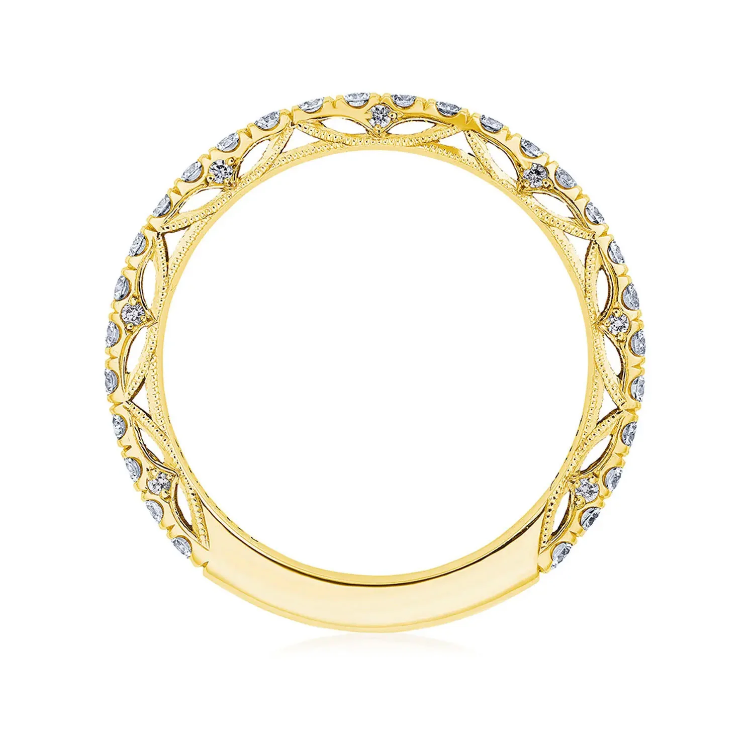TACORI 18K Dantela Diamond Pavé Wedding Band - Image 3