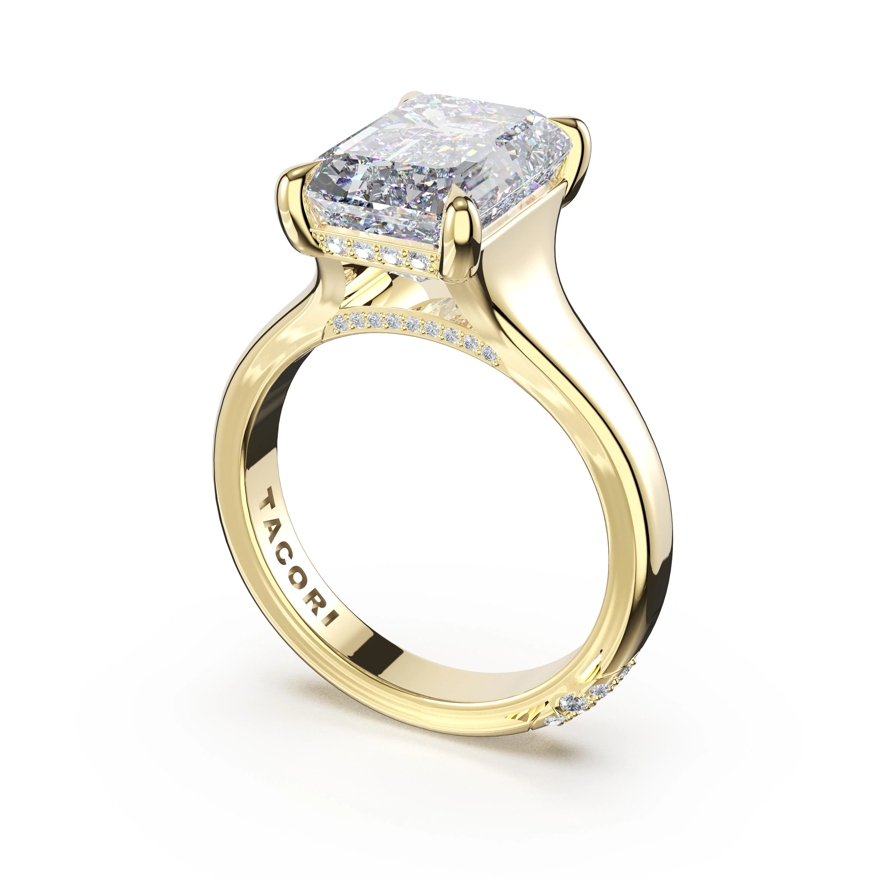 TACORI 18K Founders Tapered Solitaire Diamond Engagement Ring - Image 2