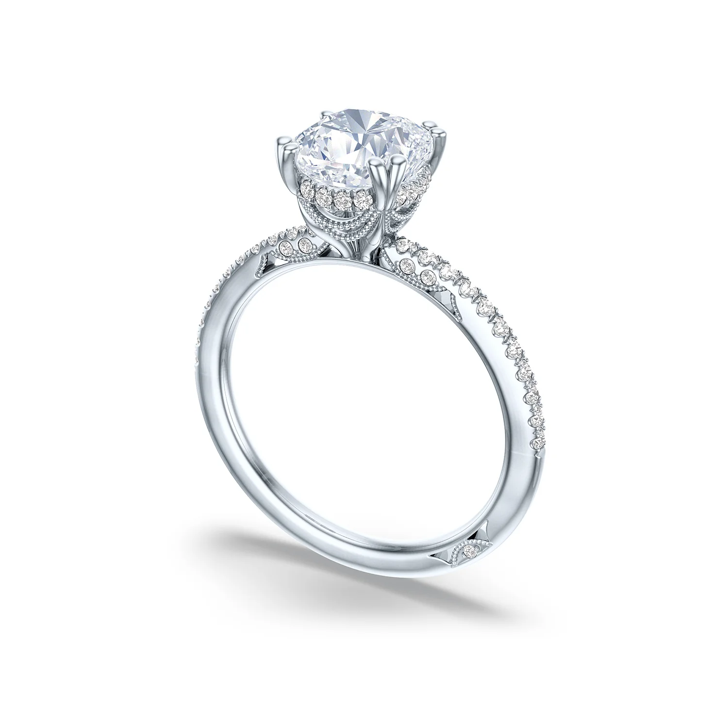 TACORI Simply TACORI 18K Cushion Diamond Engagement Ring - Image 2