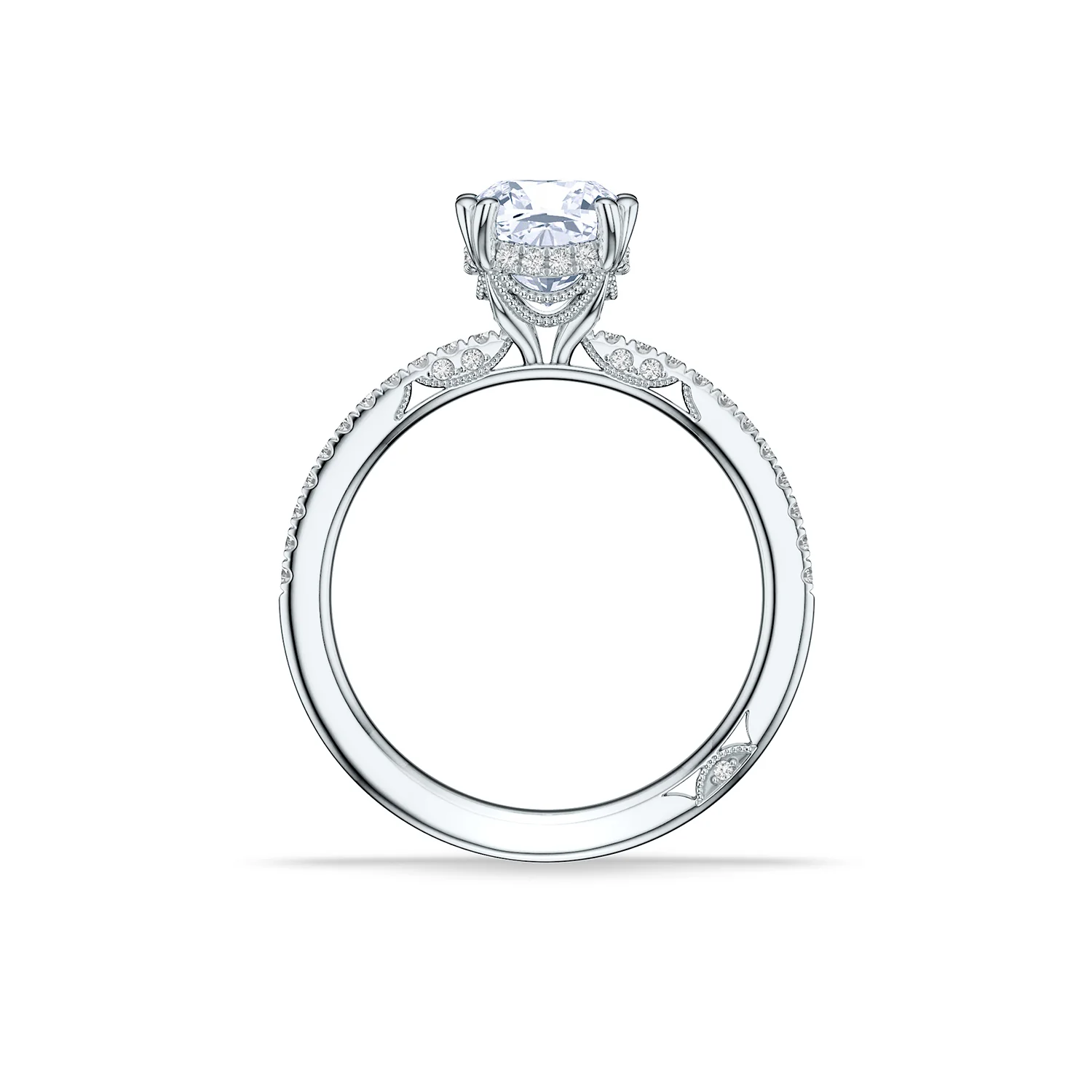 TACORI Simply TACORI 18K Cushion Diamond Engagement Ring - Image 3