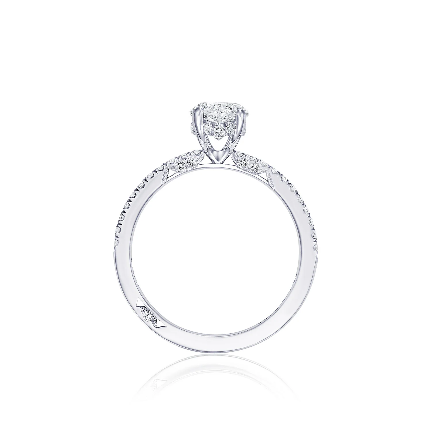 TACORI Simply TACORI 18K Oval Diamond Engagement Ring - Image 3