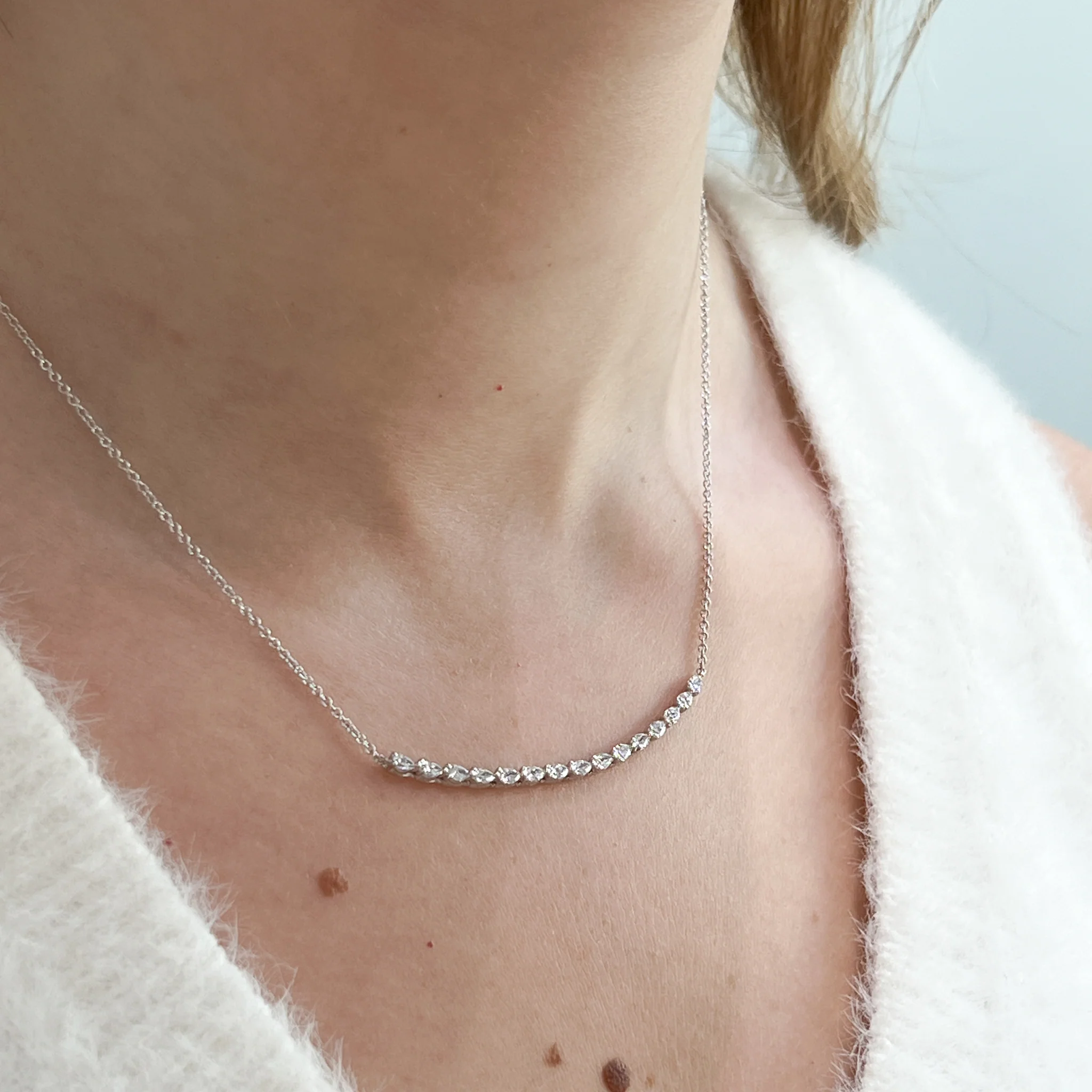 TACORI 18K Stilla Pear Diamond Necklace - Image 4