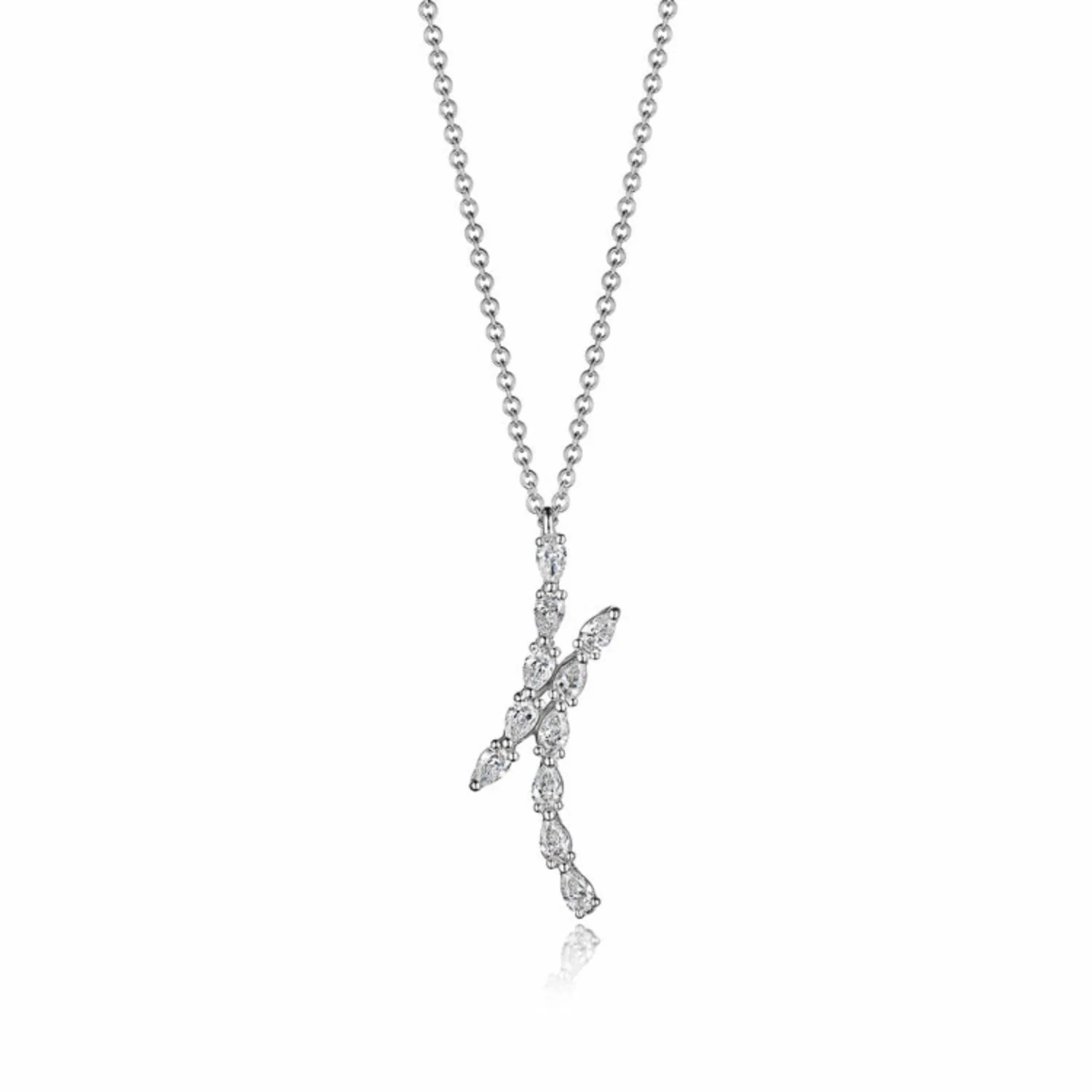 TACORI 18K Stilla Pear Diamond Necklace
