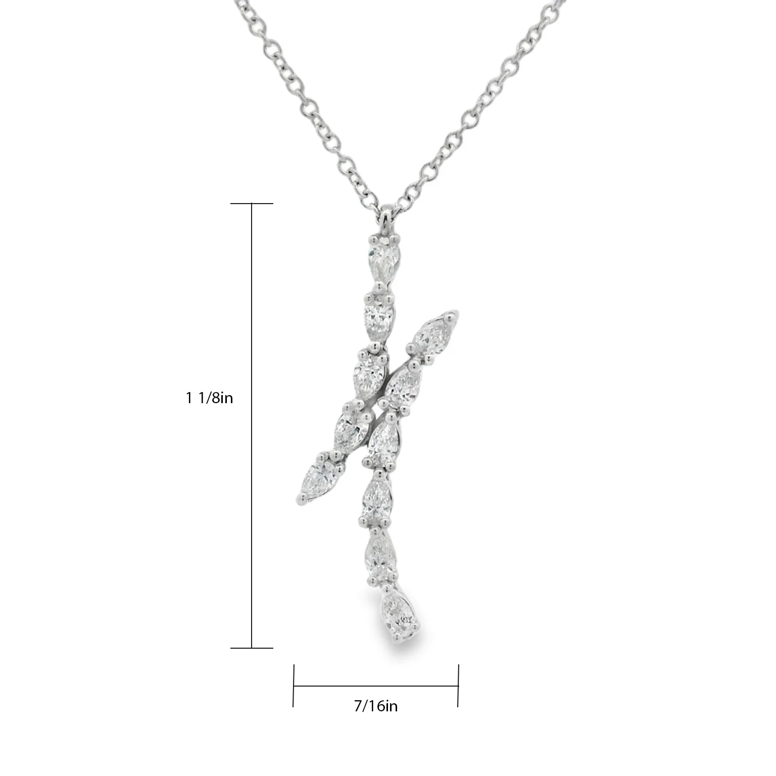 TACORI 18K Stilla Pear Diamond Necklace - Image 3