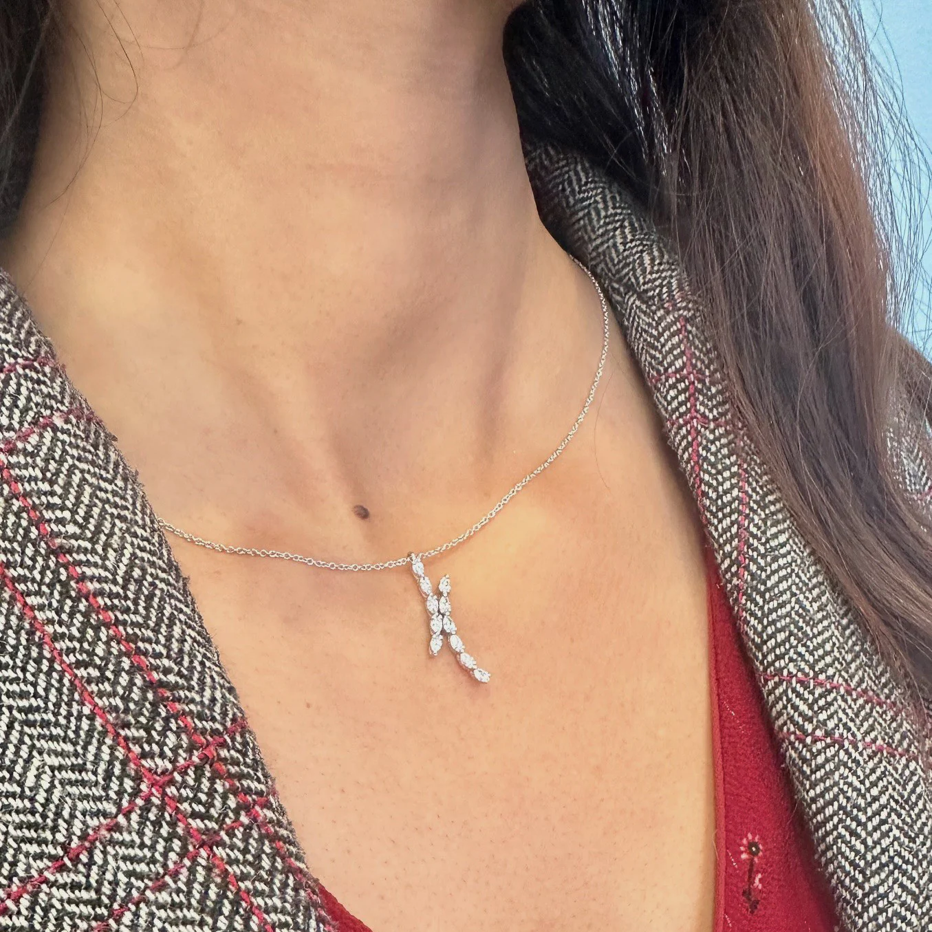 TACORI 18K Stilla Pear Diamond Necklace - Image 4