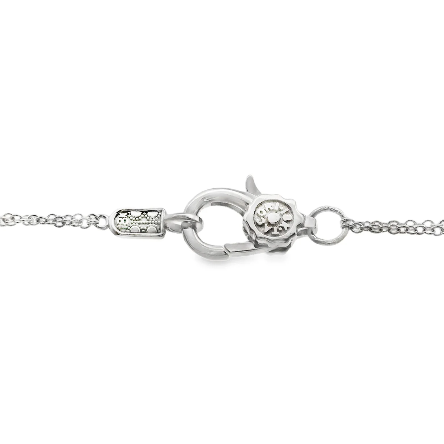 TACORI 18K Two-Tone Crescent Eclipse Diamond Double Link Necklace - Image 2
