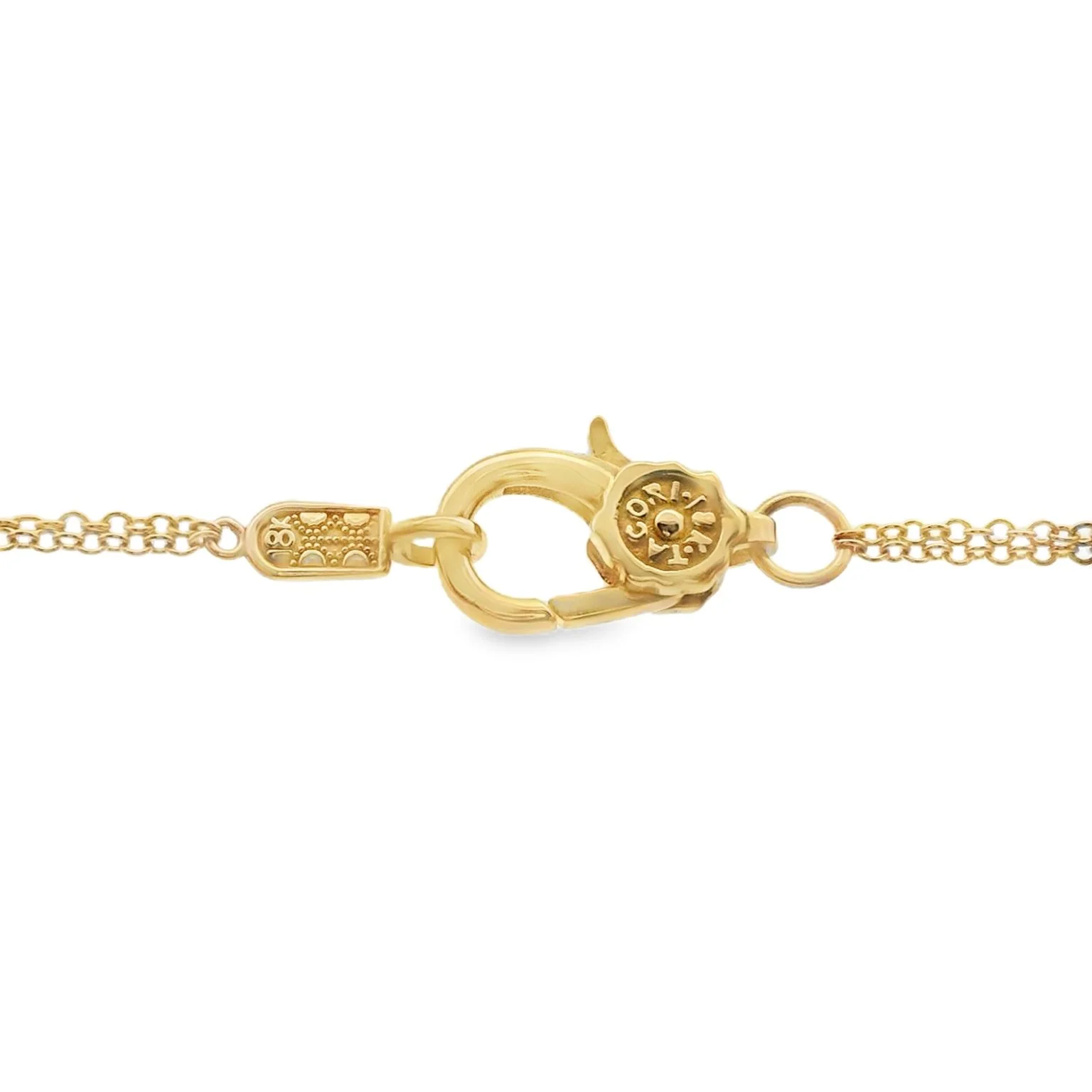 TACORI 18K Two-Tone Crescent Eclipse Double Link Necklace - Image 2