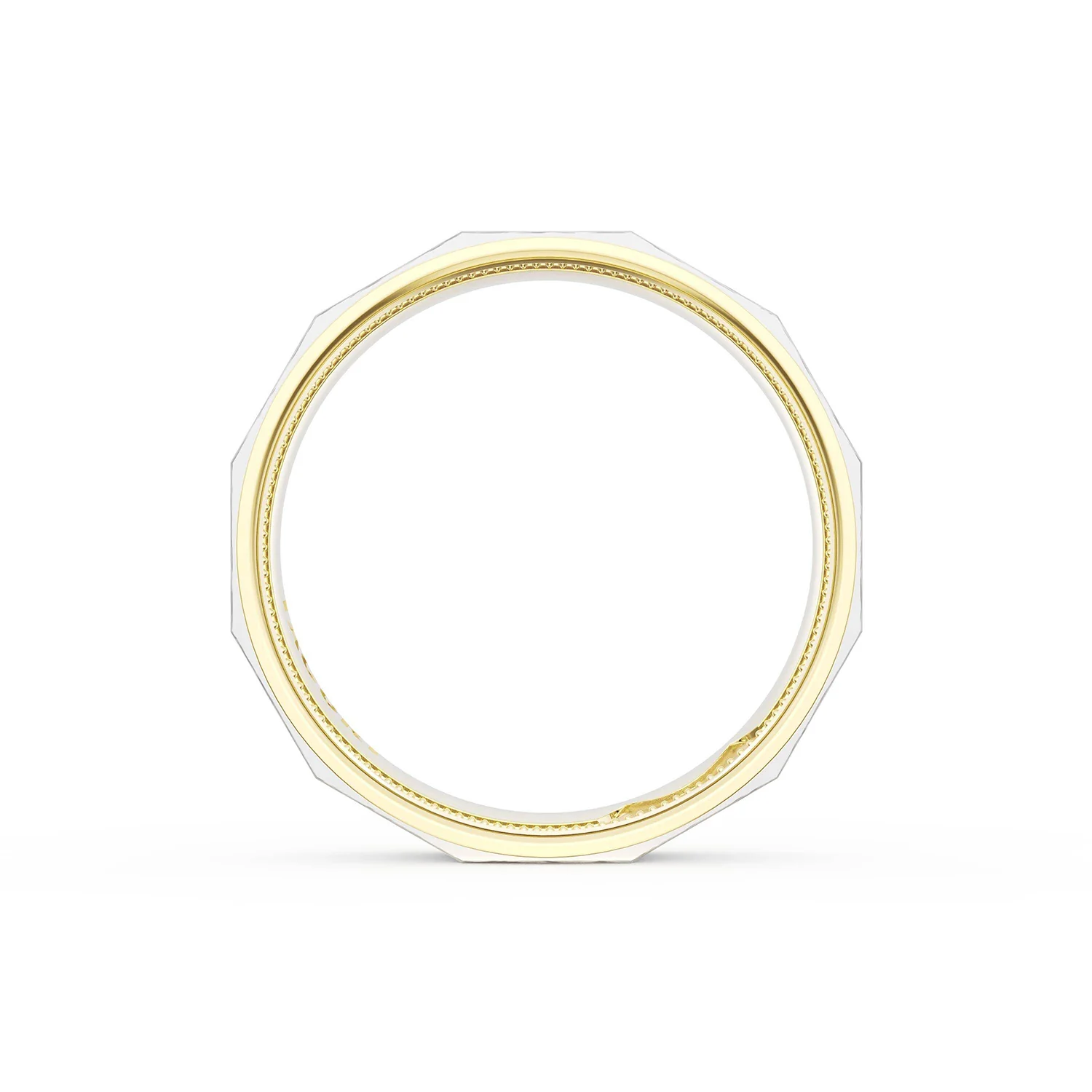 TACORI 18K Two-Tone Wedding Band - Image 3