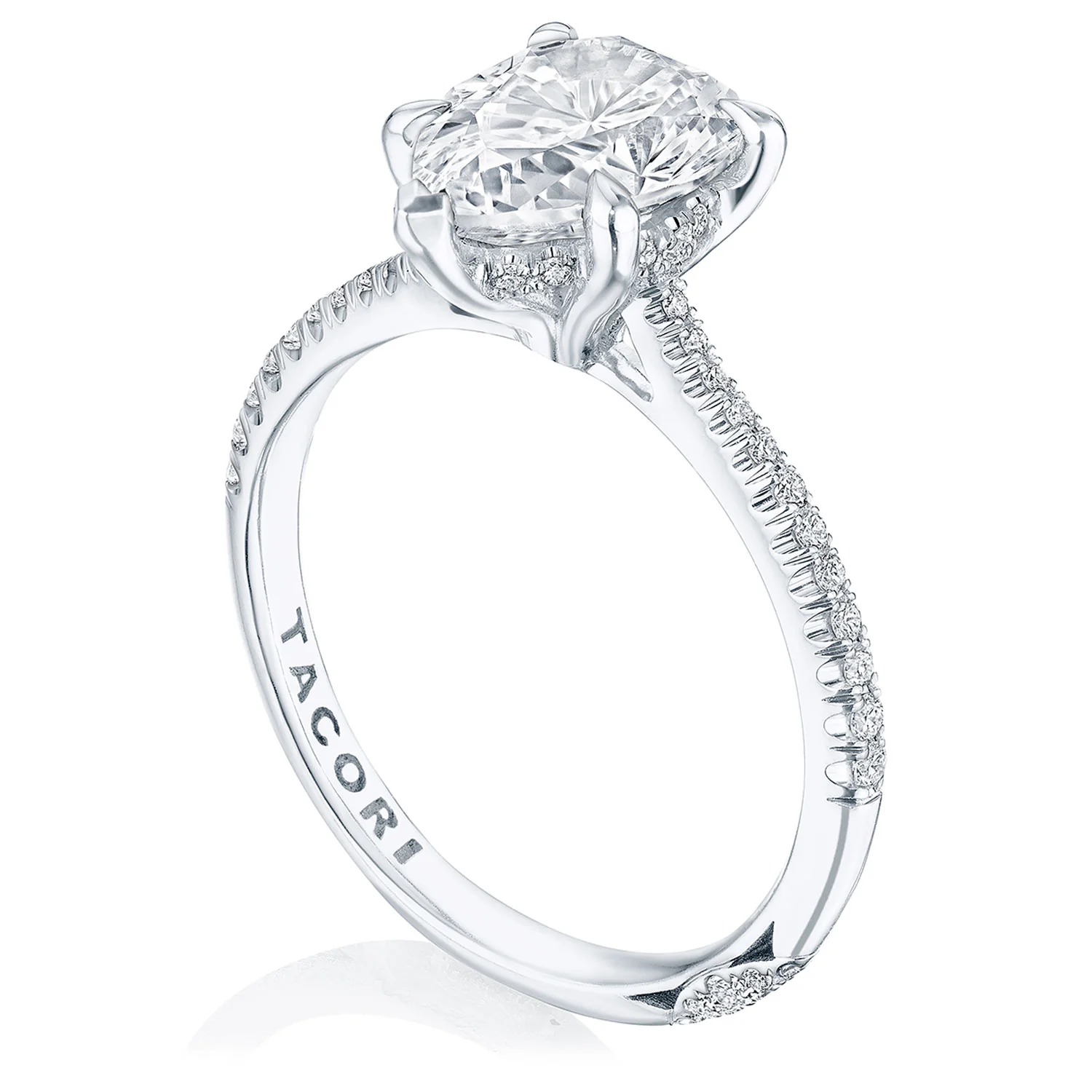 TACORI 18K Founder's Collection Pear Diamond Engagement Ring - Image 2