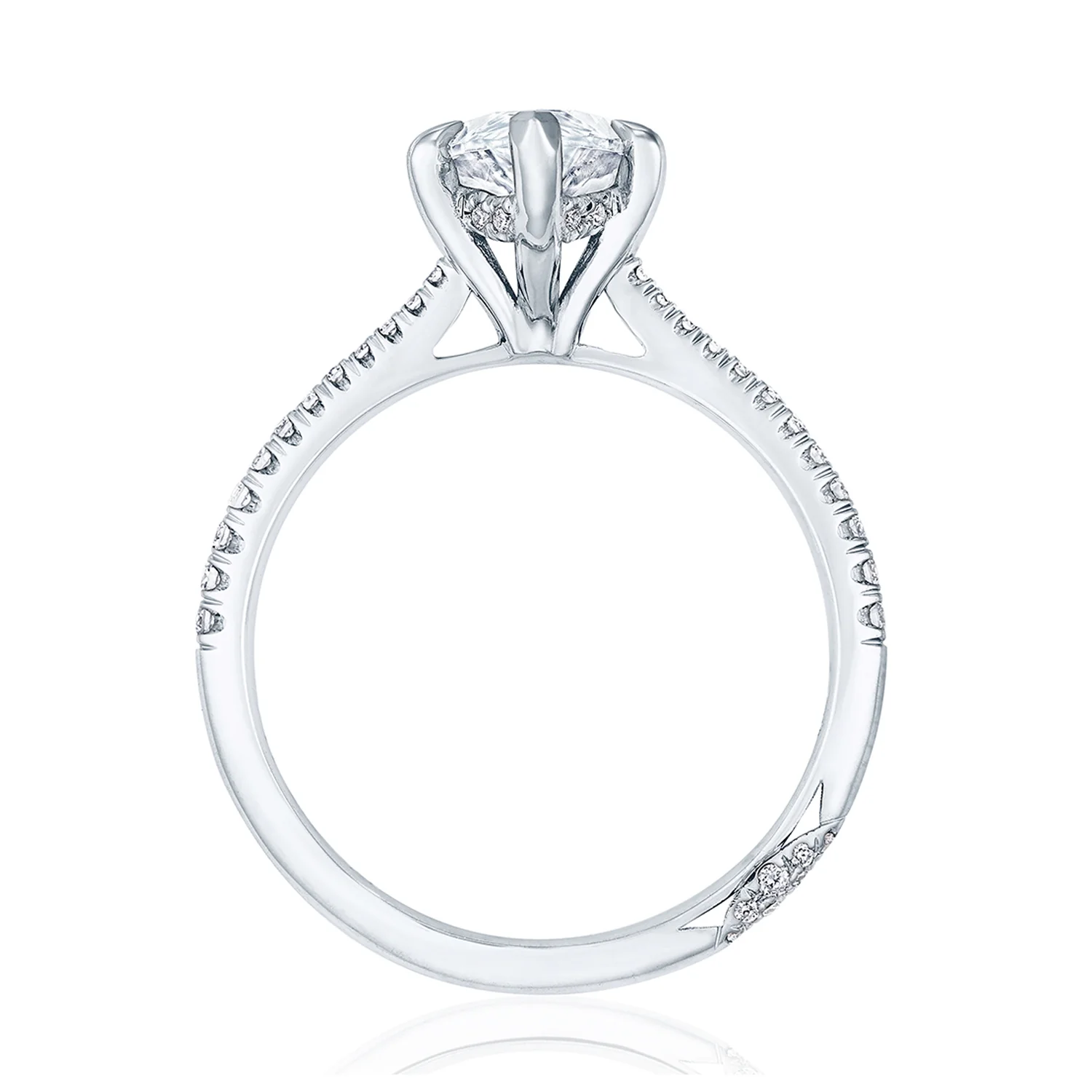 TACORI 18K Founder's Collection Pear Diamond Engagement Ring - Image 3