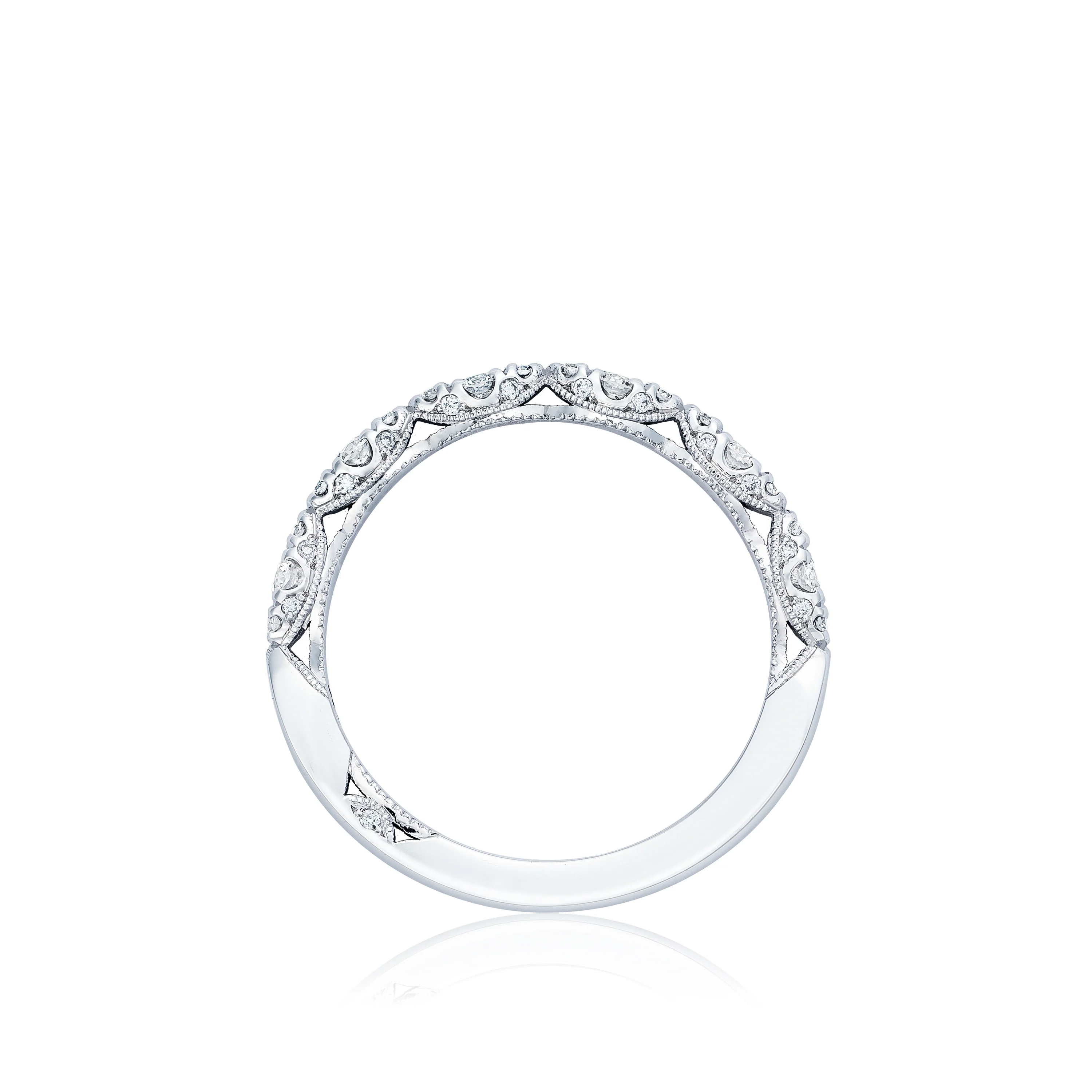 TACORI 18K Petite Crescent Diamond Wedding Band - Image 3