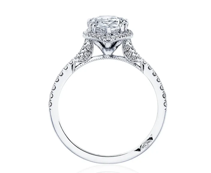 TACORI Simply TACORI 18K Pear Diamond Halo Engagement Ring - Image 2