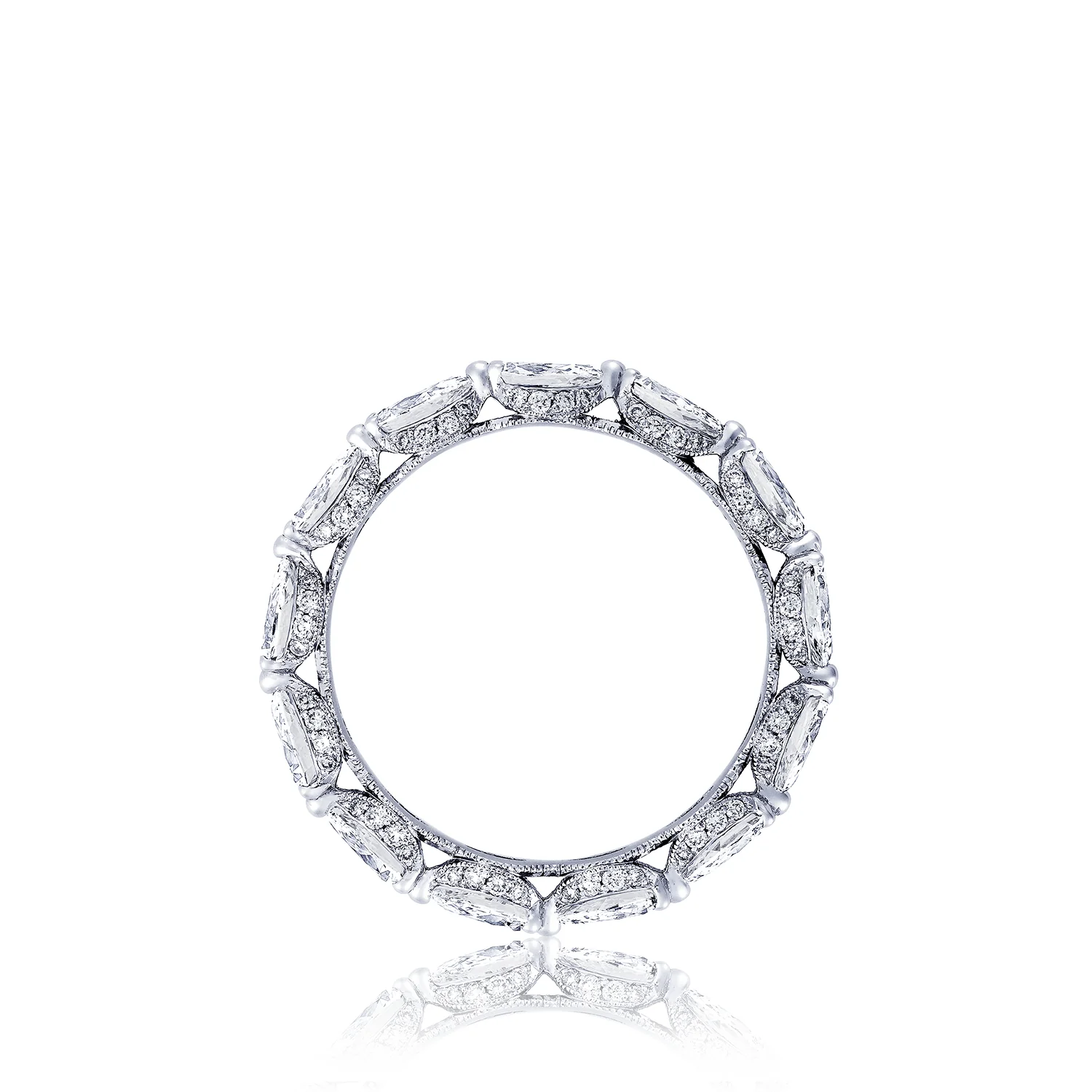 TACORI  18K Classic Crescent RoyalT Pear Eternity Band - Image 3