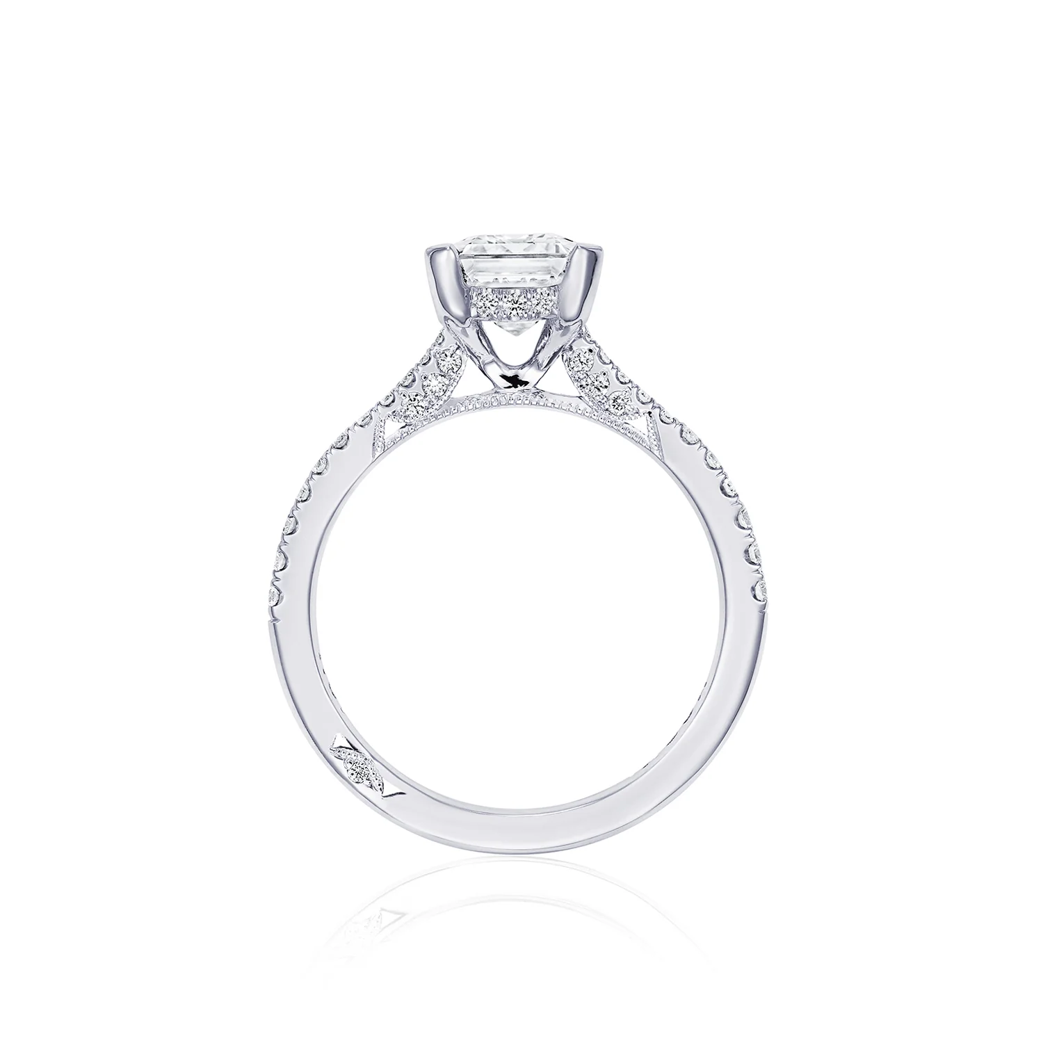 TACORI Simply TACORI 18K Emerald Diamond Engagement Ring - Image 3