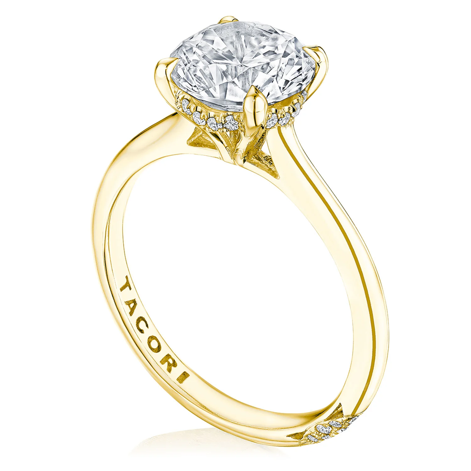 TACORI 18K Diamond Solitaire Engagement Ring - Image 2