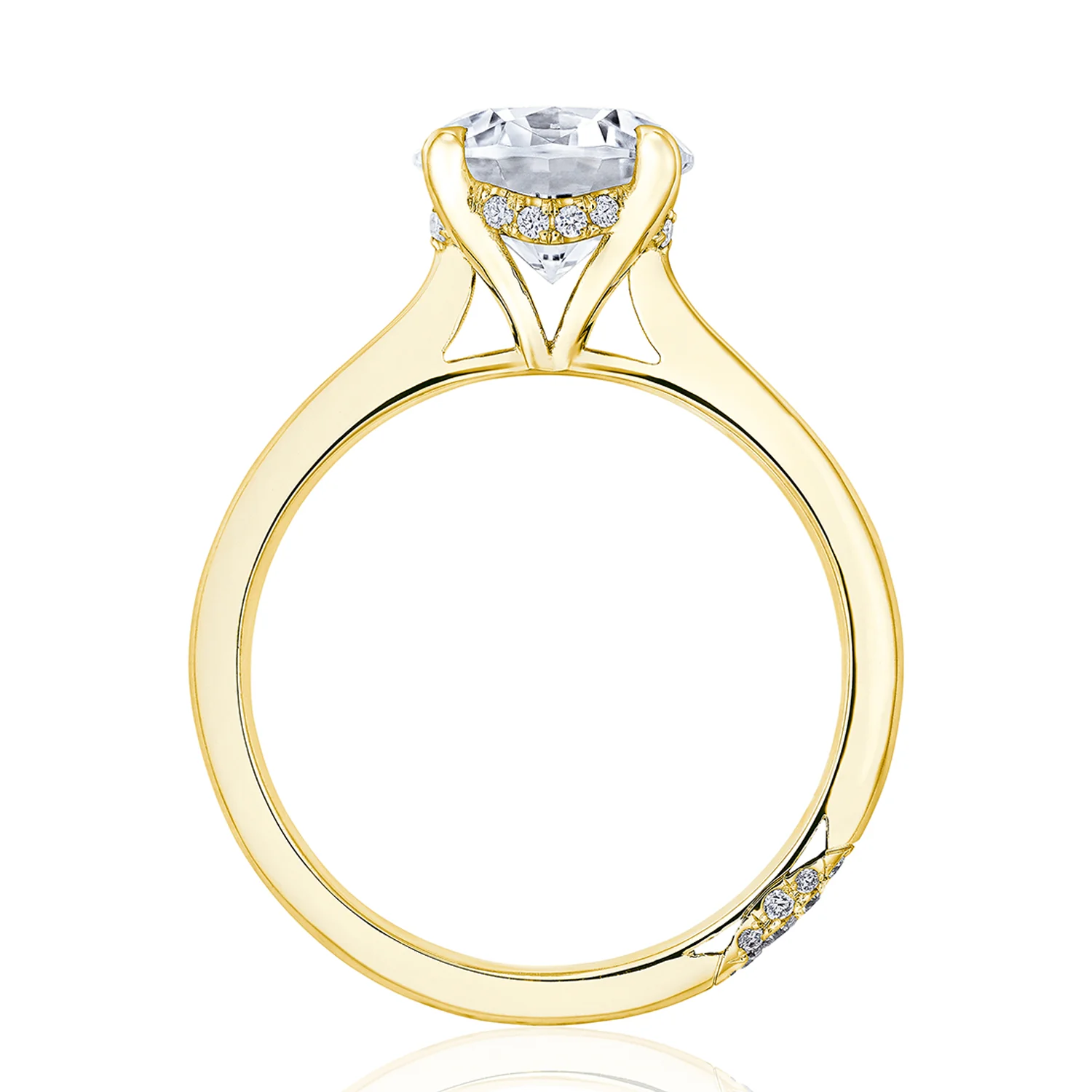 TACORI 18K Diamond Solitaire Engagement Ring - Image 3