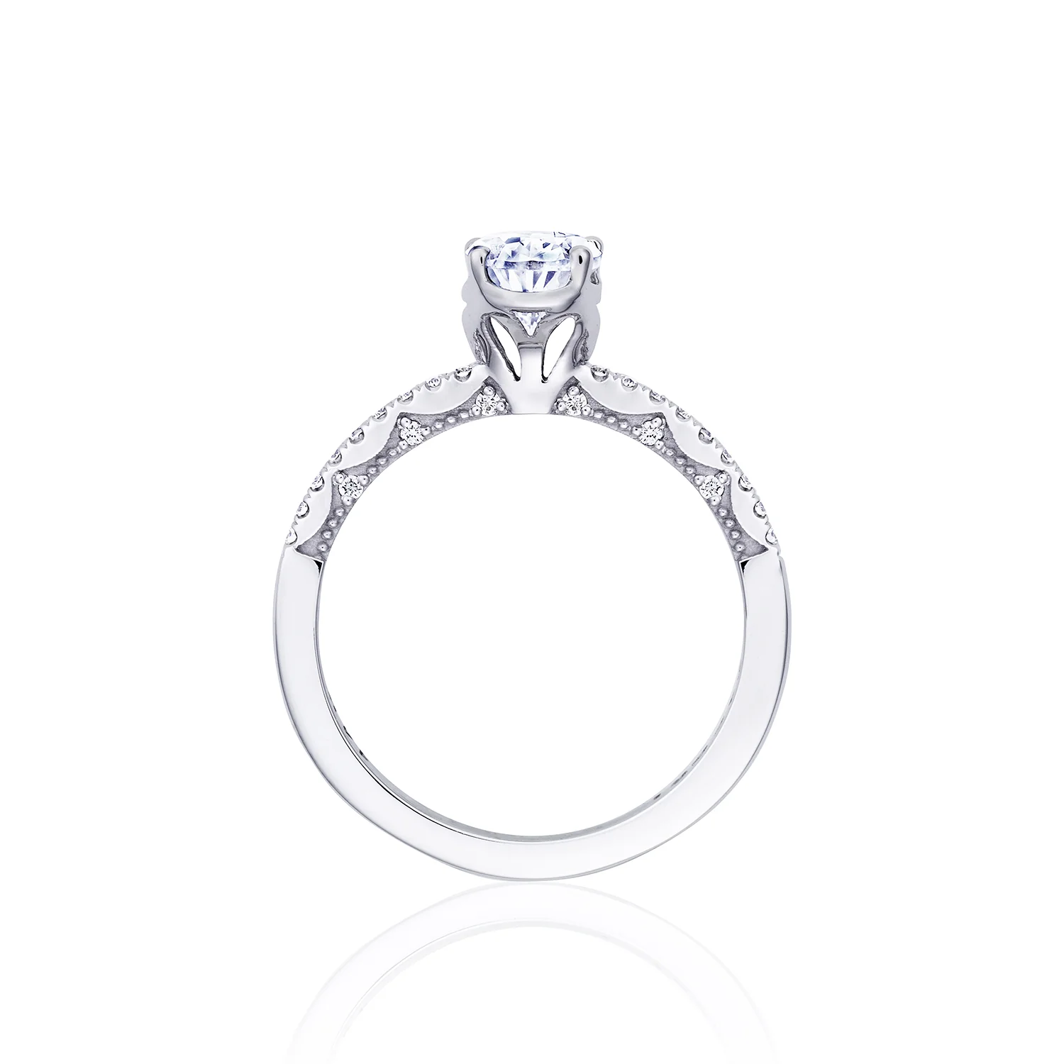 TACORI 14K Coastal Crescent Diamond Engagement Ring - Image 3