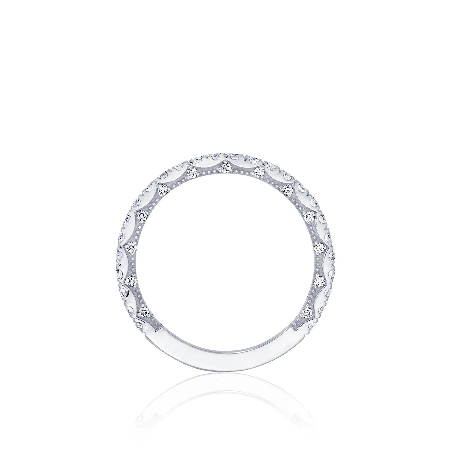 TACORI 14K Coastal Crescent Diamond Wedding Band - Image 3