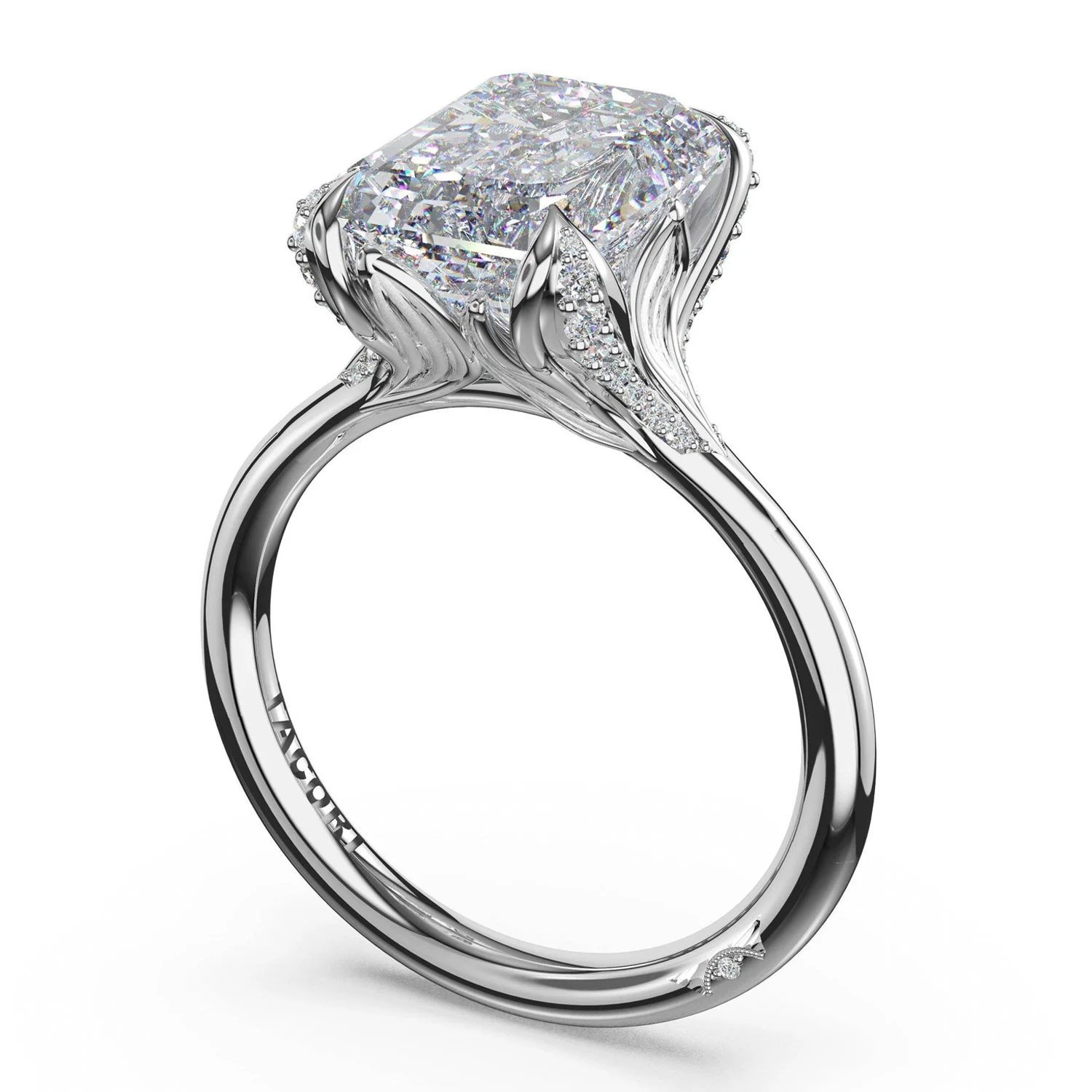 TACORI Dahlia Platinum Diamond Engagement Ring - Image 2