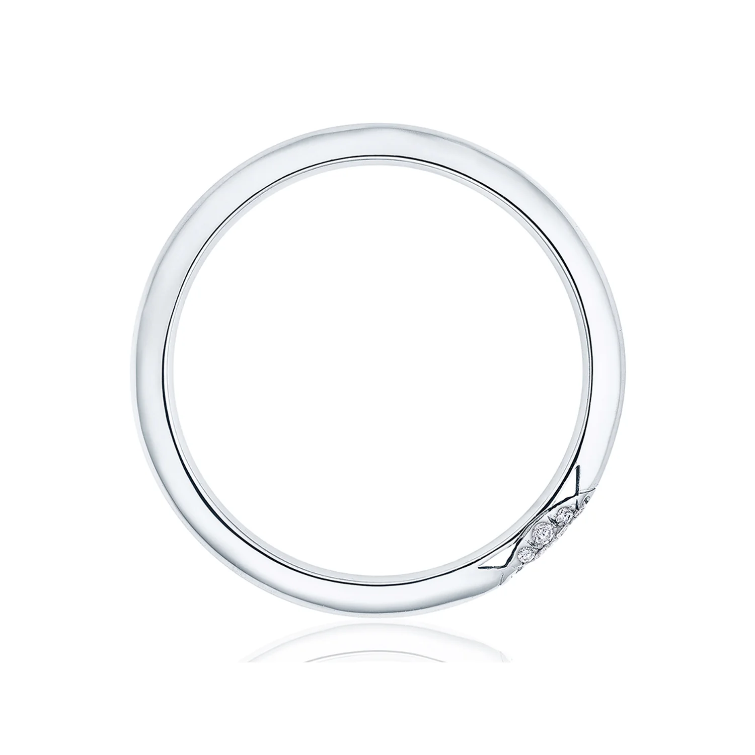 TACORI Platinum Founder's Collection Thin Polished Wedding Band - Image 3