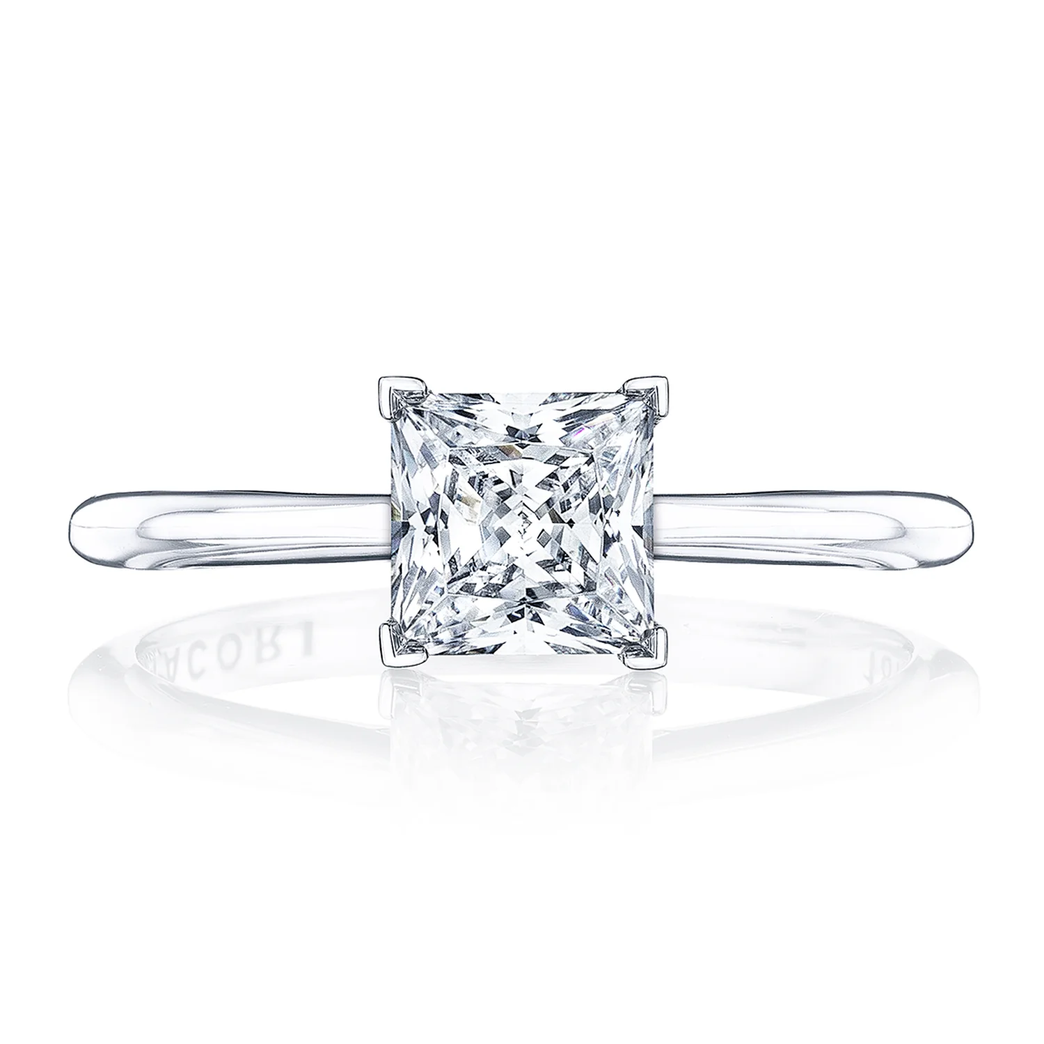 TACORI 18K Founder's Collection Princess Solitaire Engagement Ring