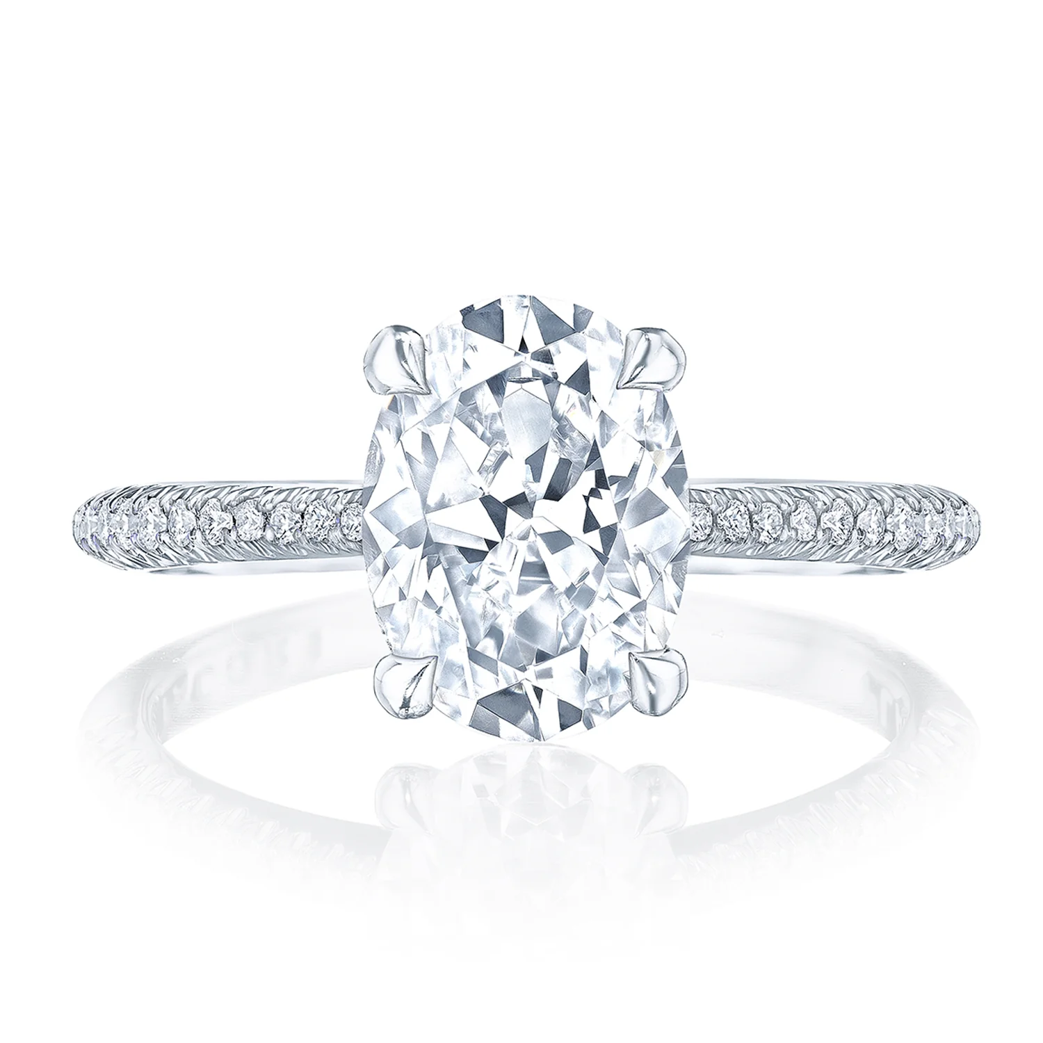 TACORI 18K Founder's Collection Oval Diamond Engagement Ring