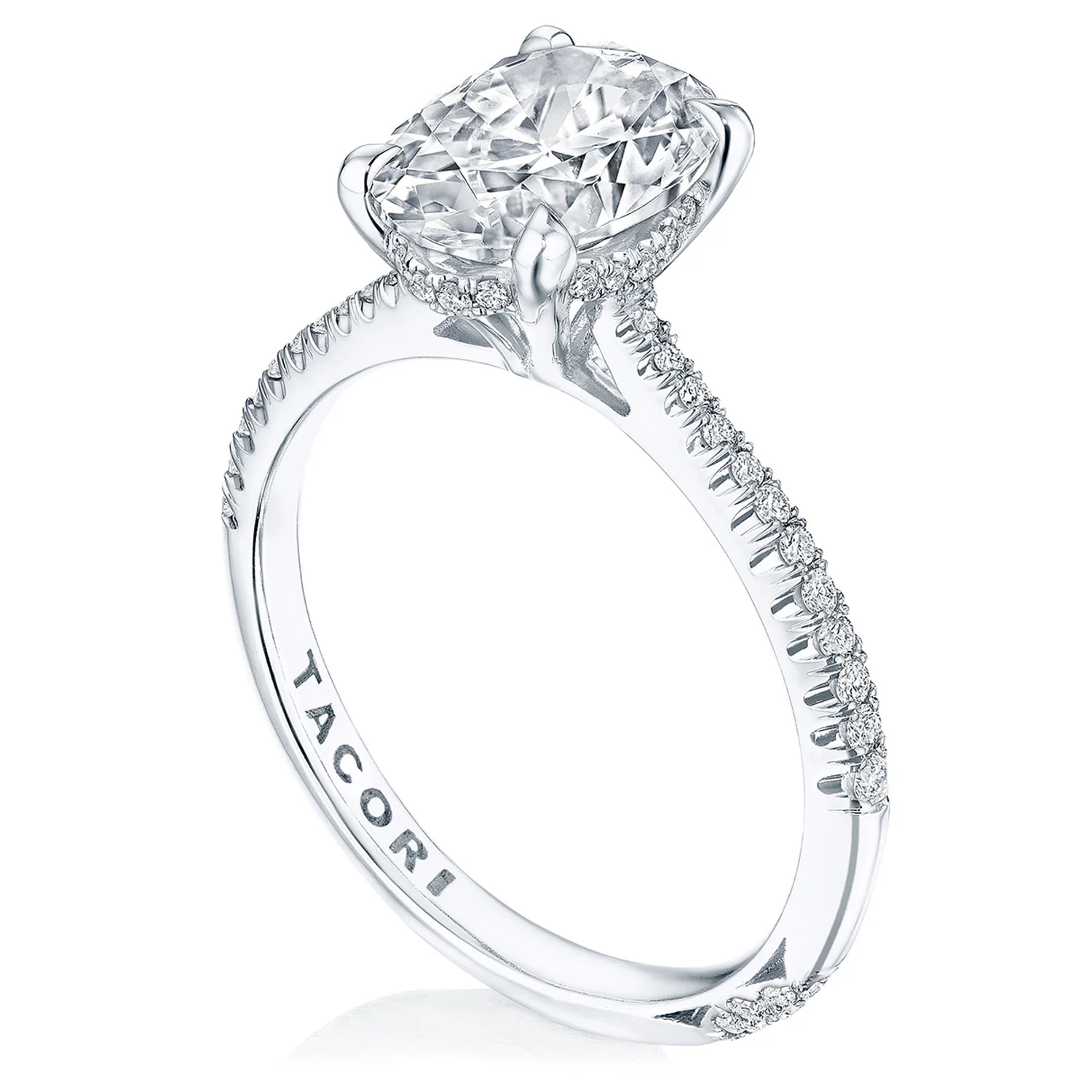 TACORI 18K Founder's Collection Oval Diamond Engagement Ring - Image 2