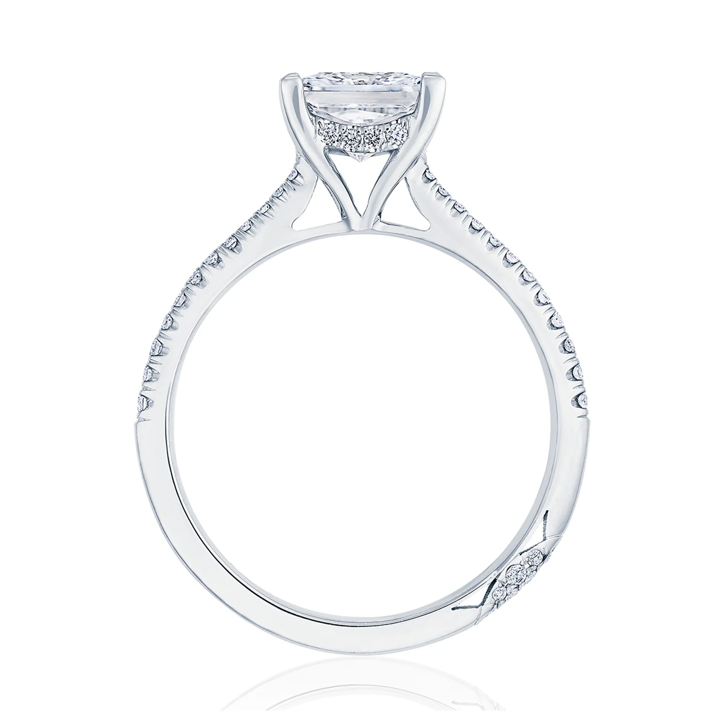 TACORI 18K Founder's Collection Princess Diamond Engagement Ring - Image 3