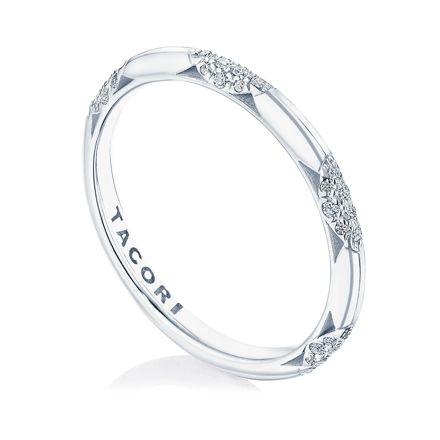 TACORI 18K Founder's Collection 18K Diamond Cluster Wedding Band - Image 2