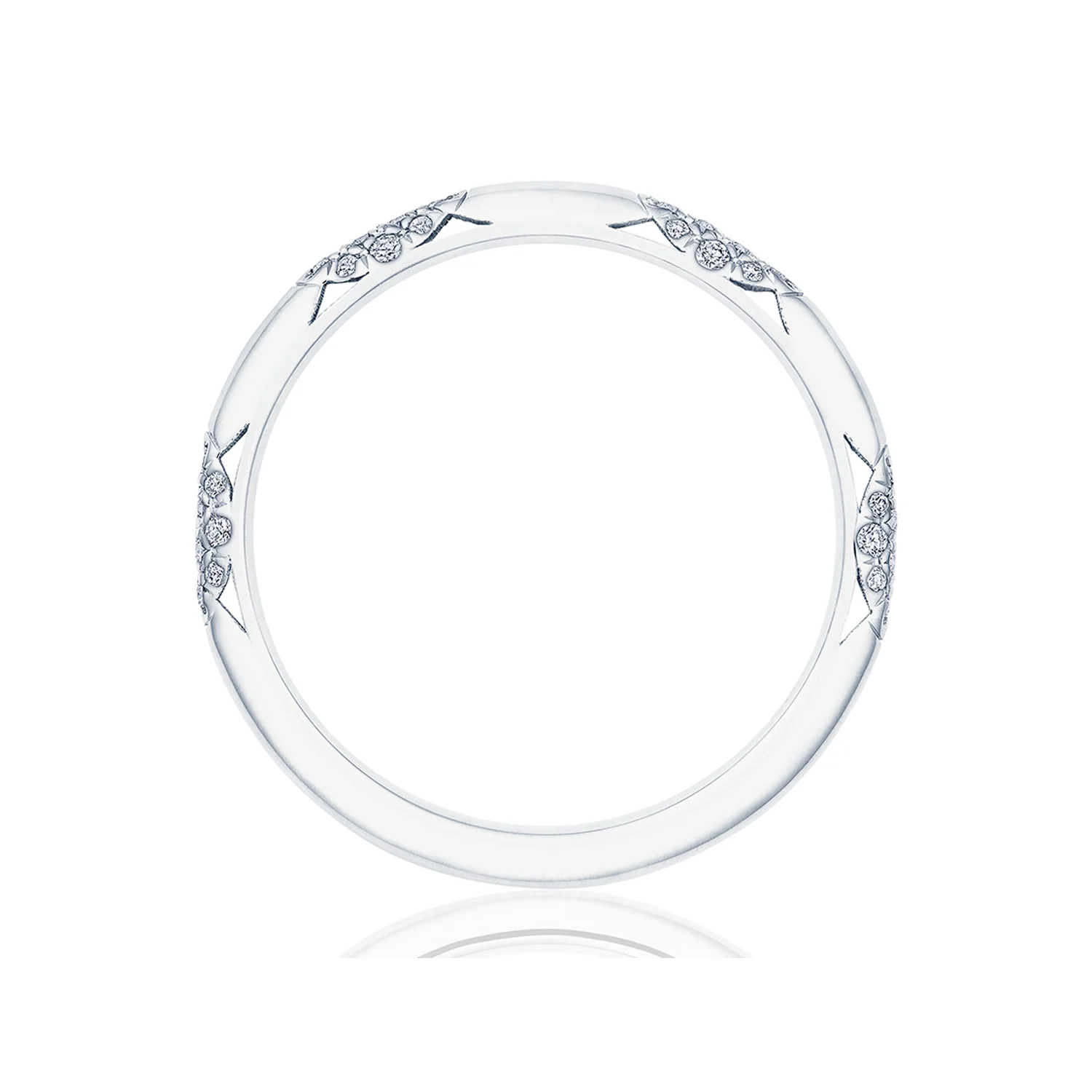 TACORI 18K Founder's Collection 18K Diamond Cluster Wedding Band - Image 3