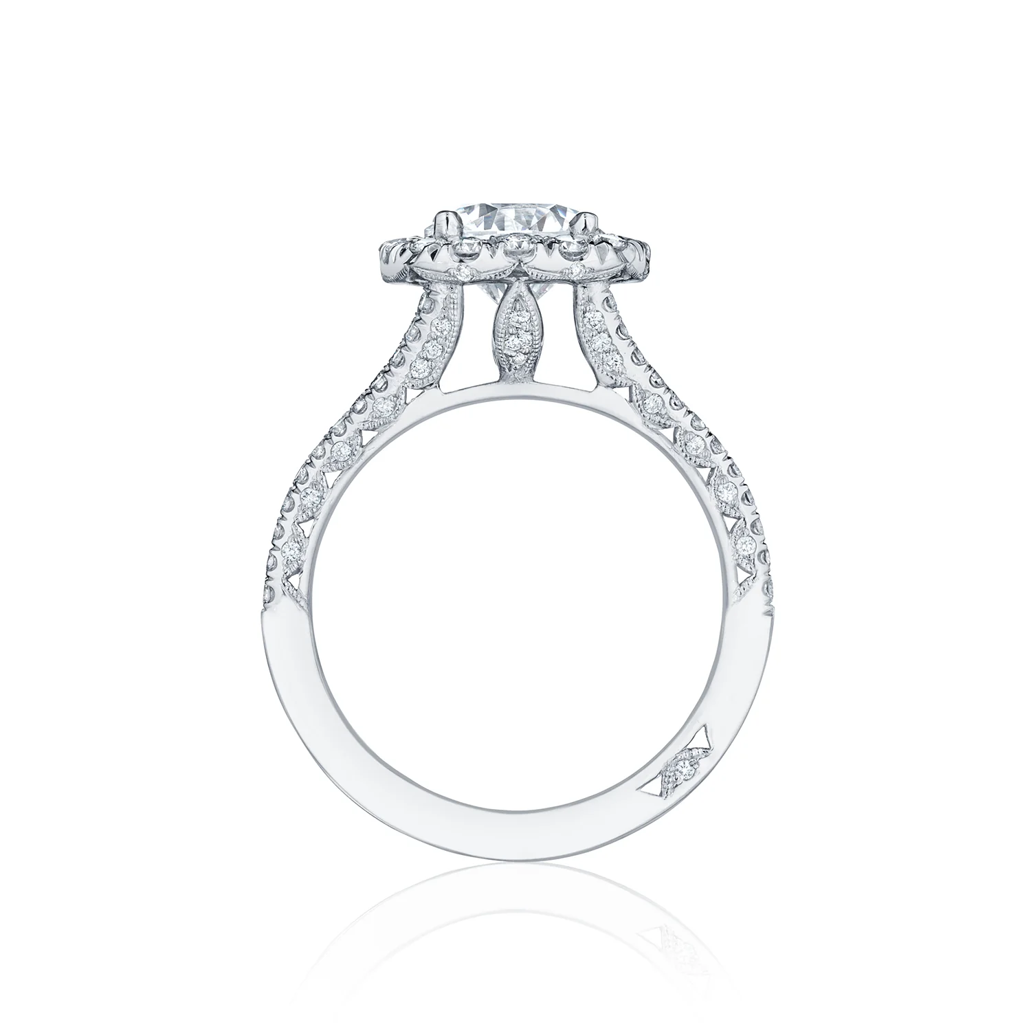 TACORI 18K Petite Crescent Diamond Engagement Ring - Image 2