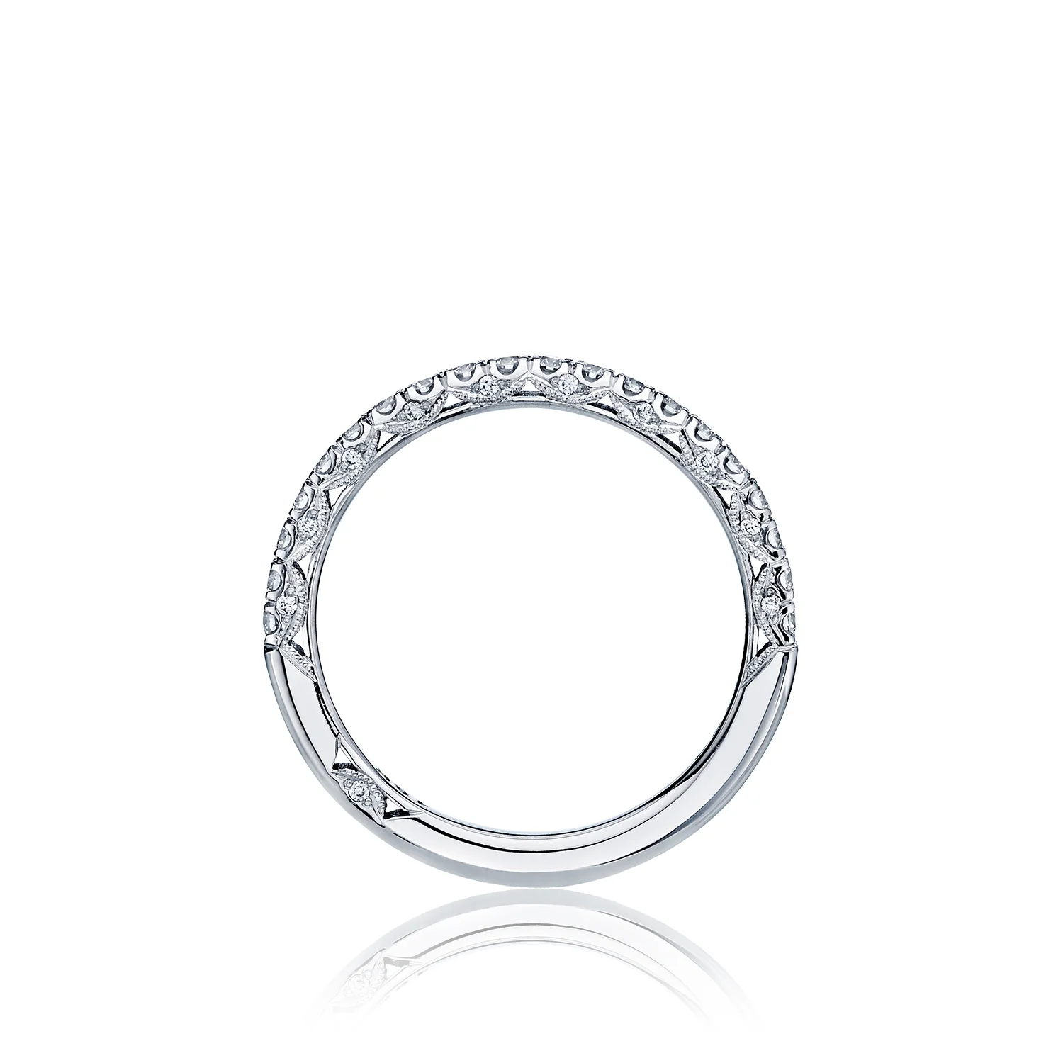 TACORI 18K Petite Crescent Diamond Half Eternity Band - Image 2