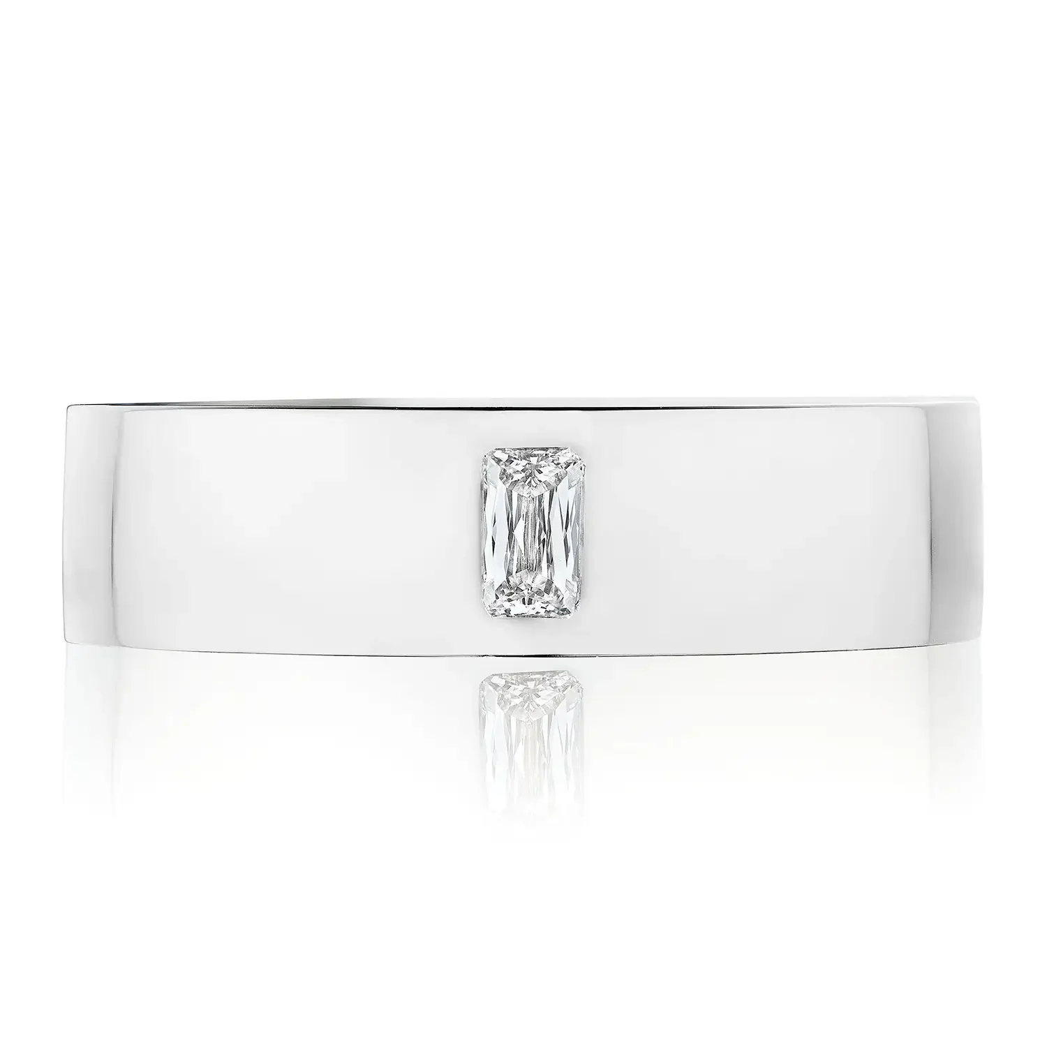 TACORI Platinum Triple Cut Diamond Wedding Band
