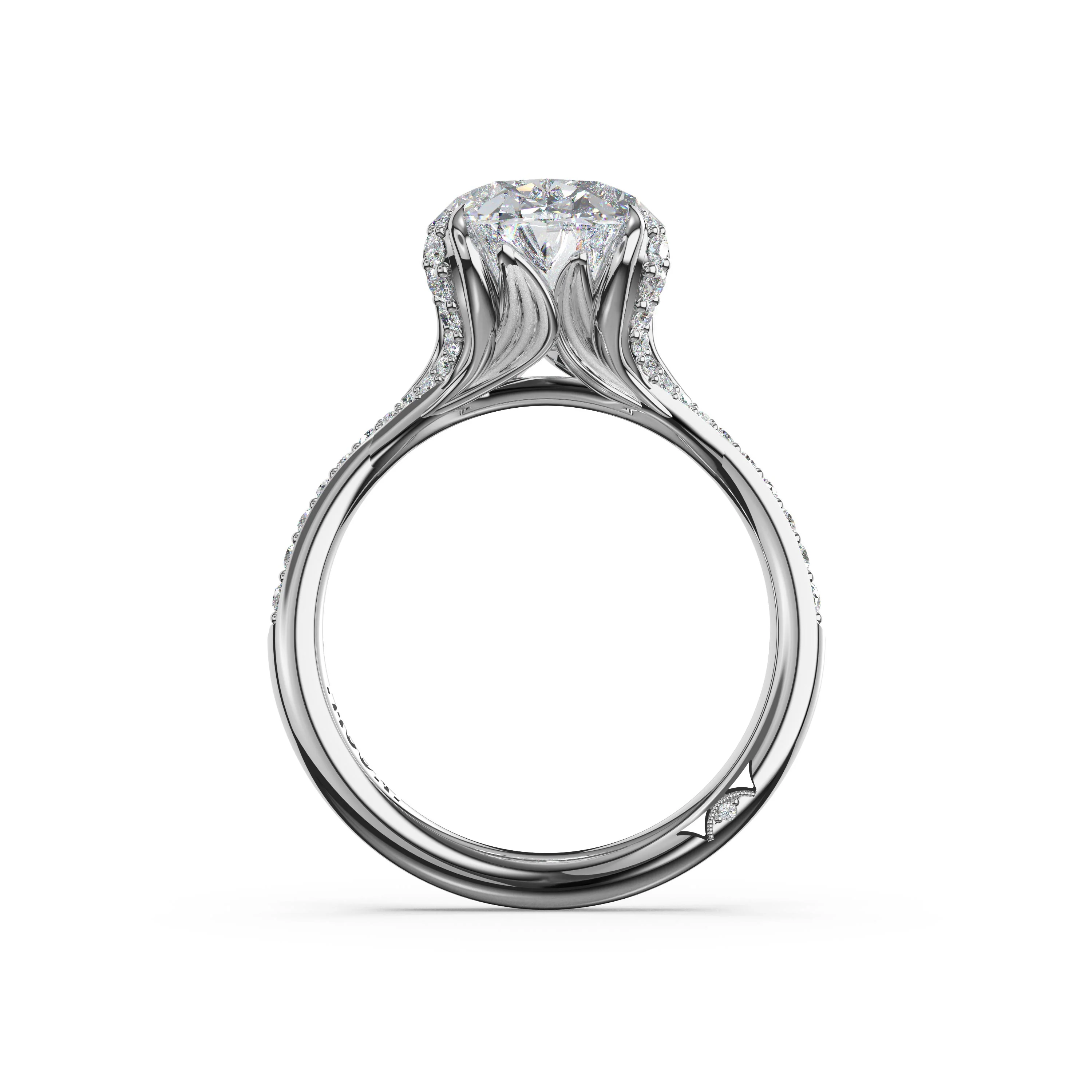 TACORI Platinum Dahlia Diamond Engagement Ring - Image 3