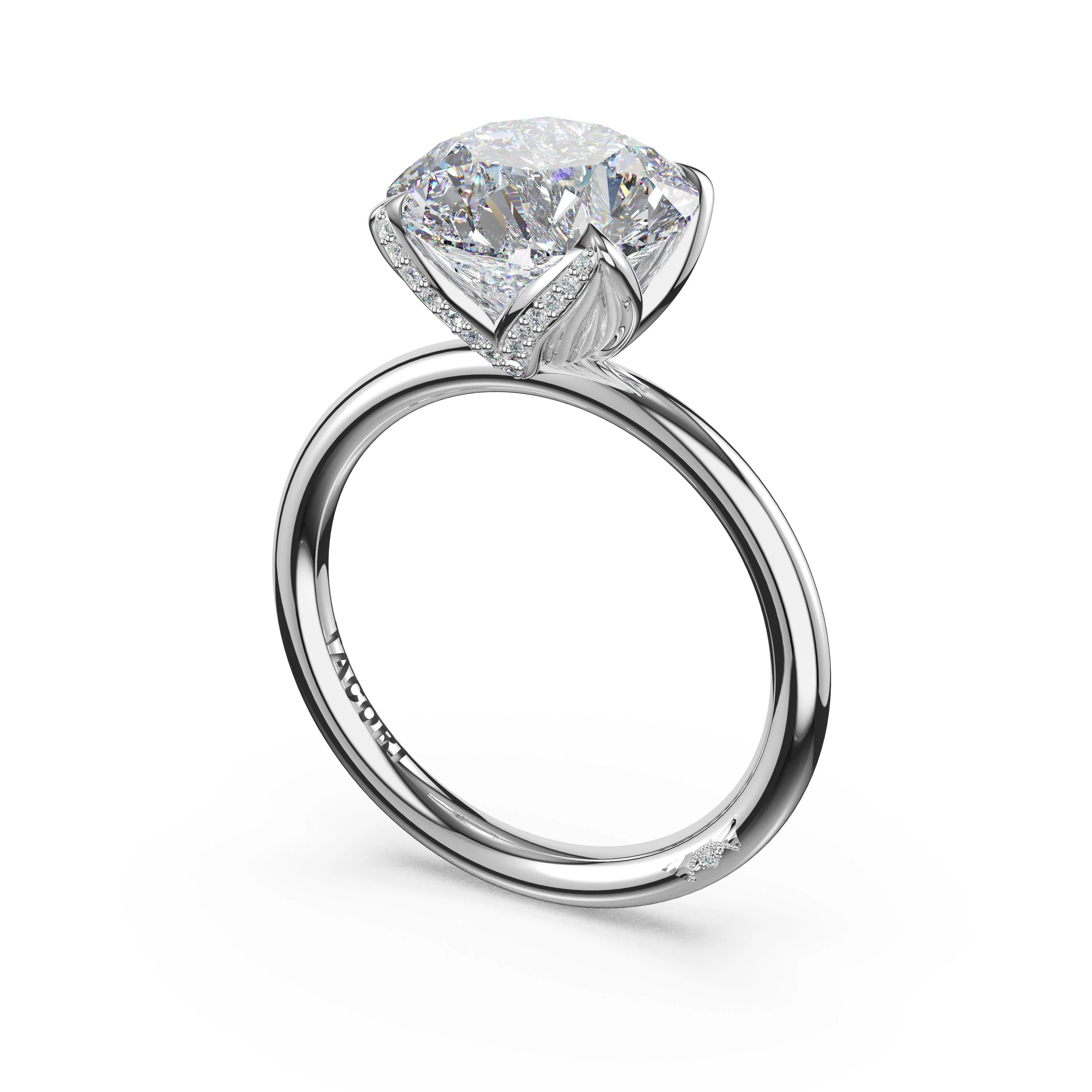 TACORI Platinum Dahlia Diamond Engagement Ring - Image 2