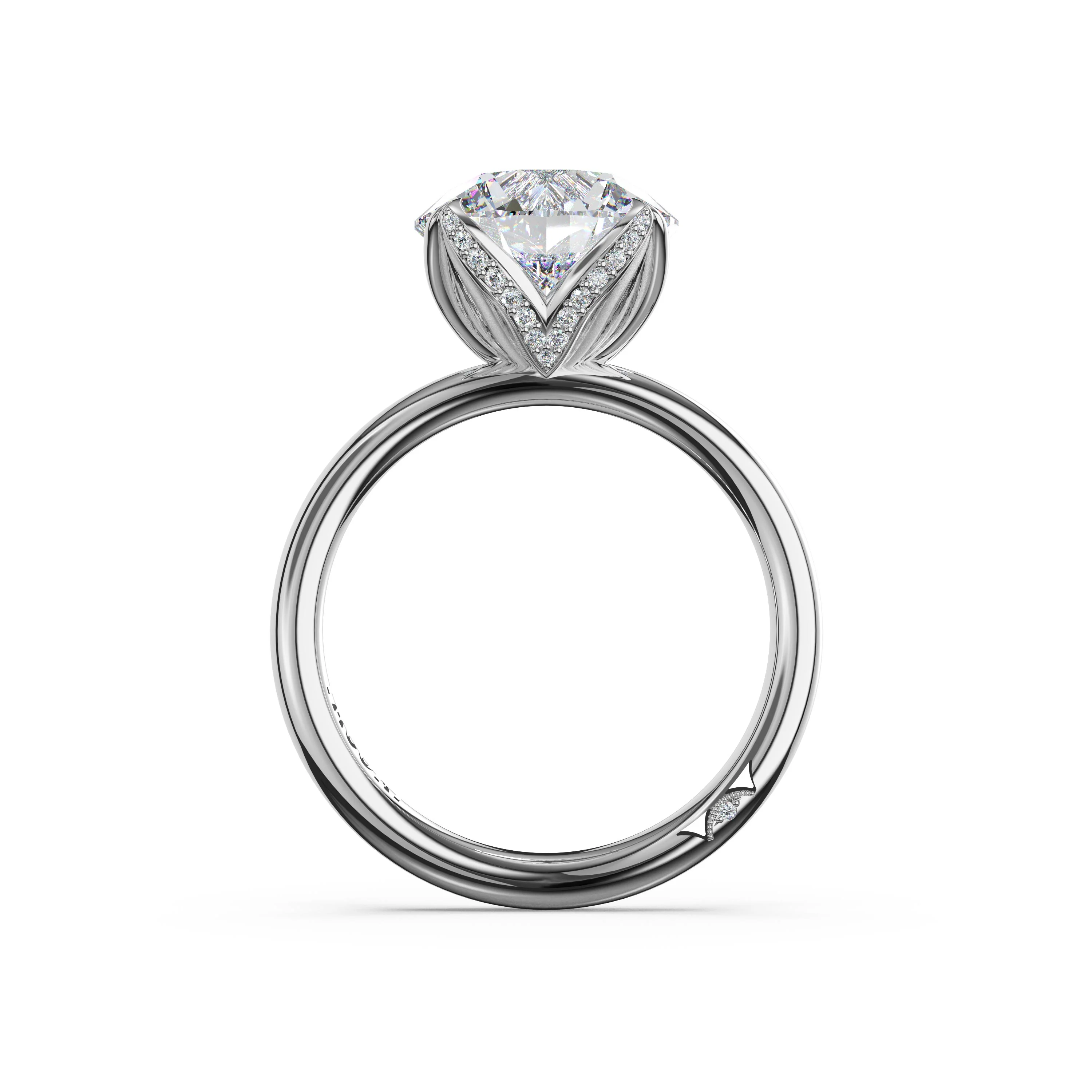 TACORI Platinum Dahlia Diamond Engagement Ring - Image 3