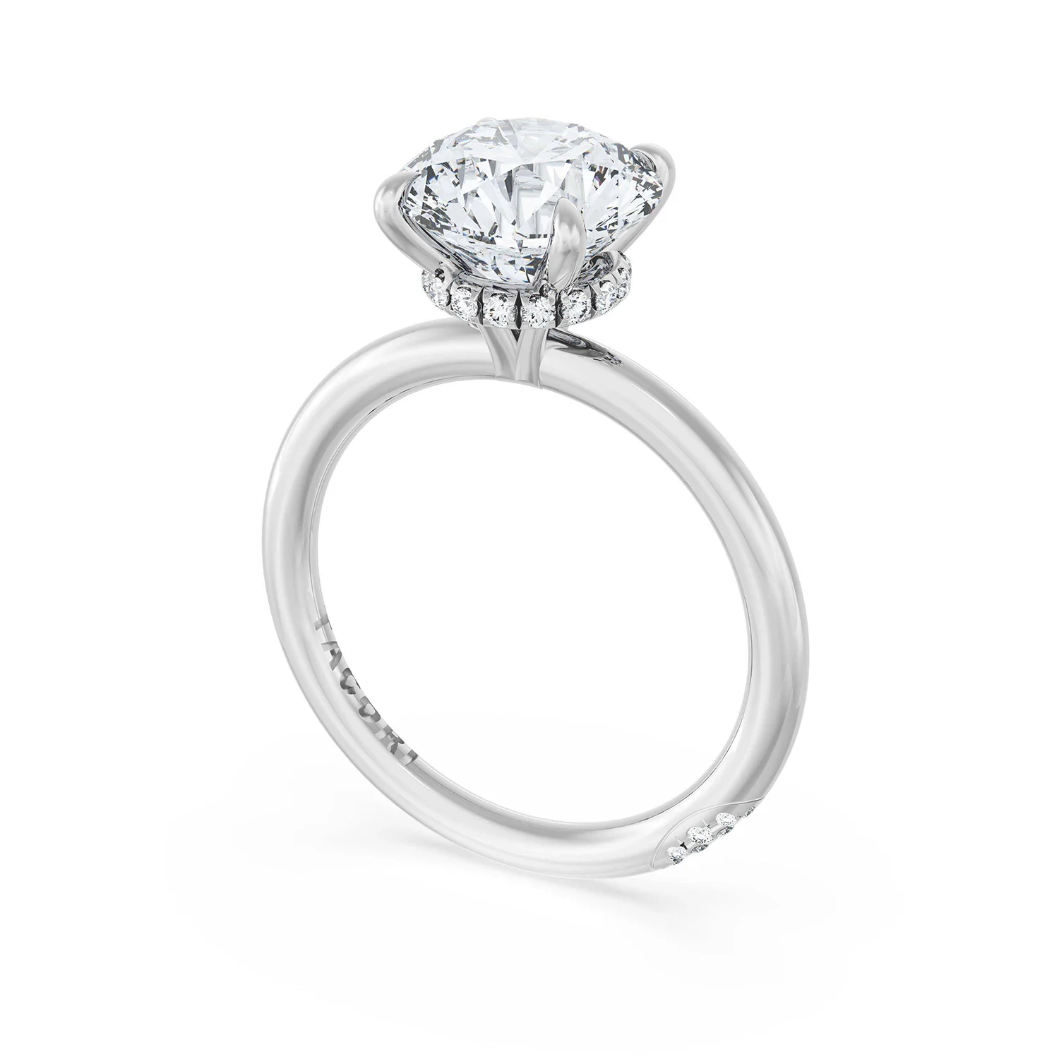 TACORI Platinum Diamond Solitaire Engagement Ring - Image 2