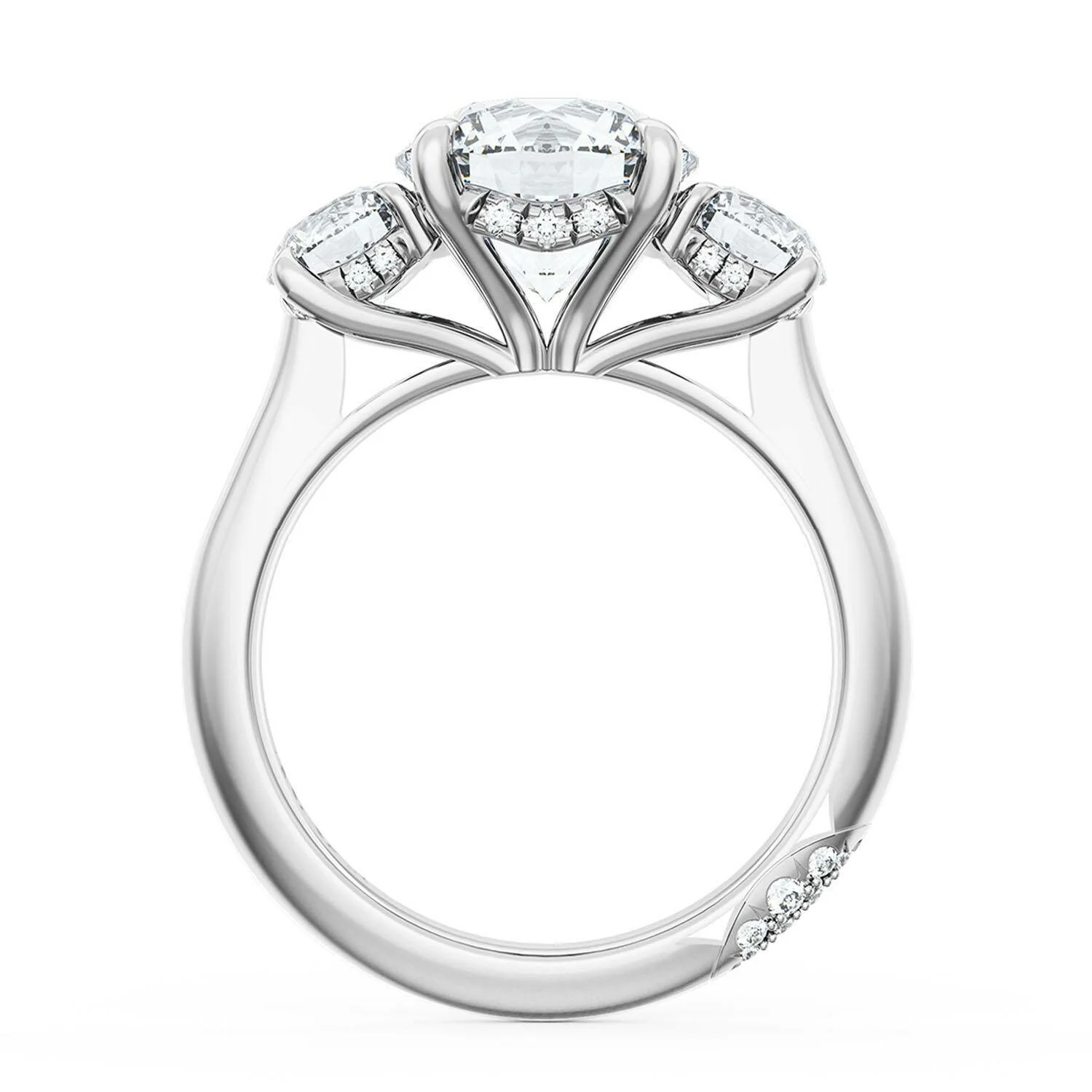 TACORI Platinum Founders Diamond Three Stone Ring - Image 2