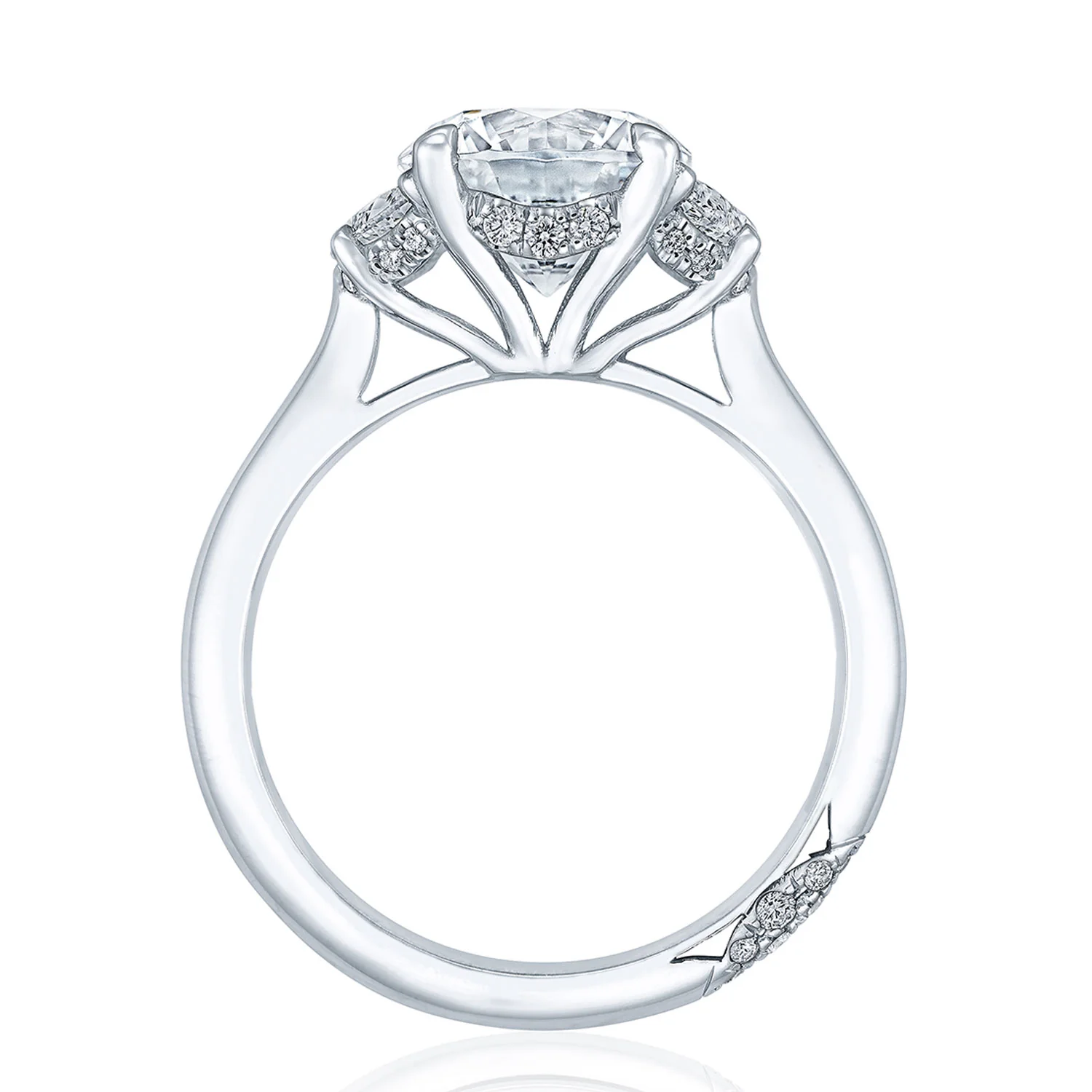 TACORI Platinum RoyalT Three Stone Engagement Ring - Image 3