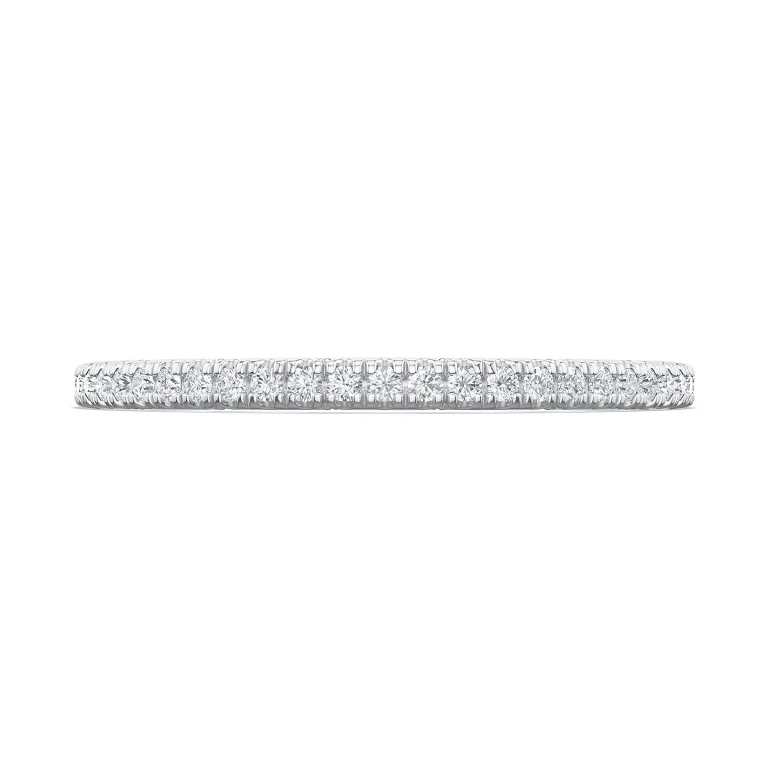 TACORI Platinum Lunetta Crescent Diamond 3/4 Eternity Band